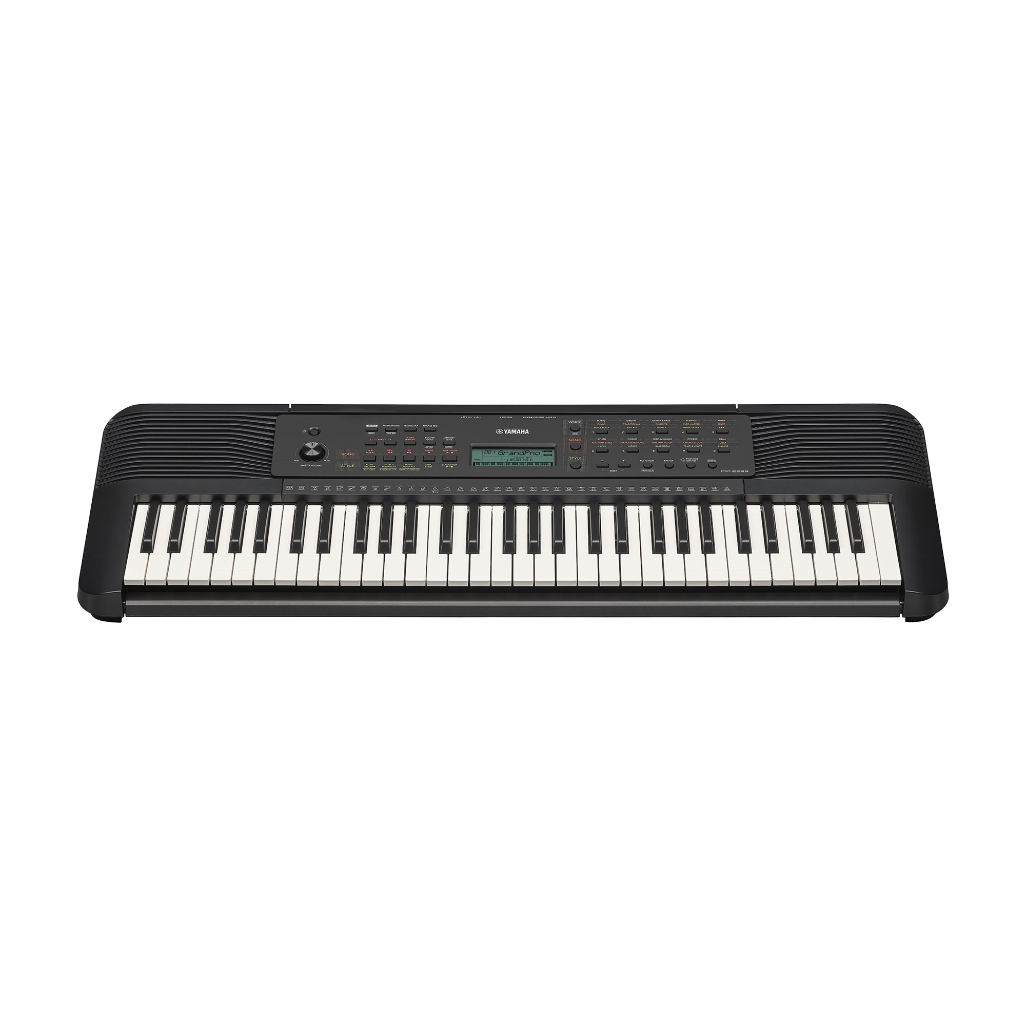 Front view of Yamaha PSR-E283 61 Key Portable Keyboard