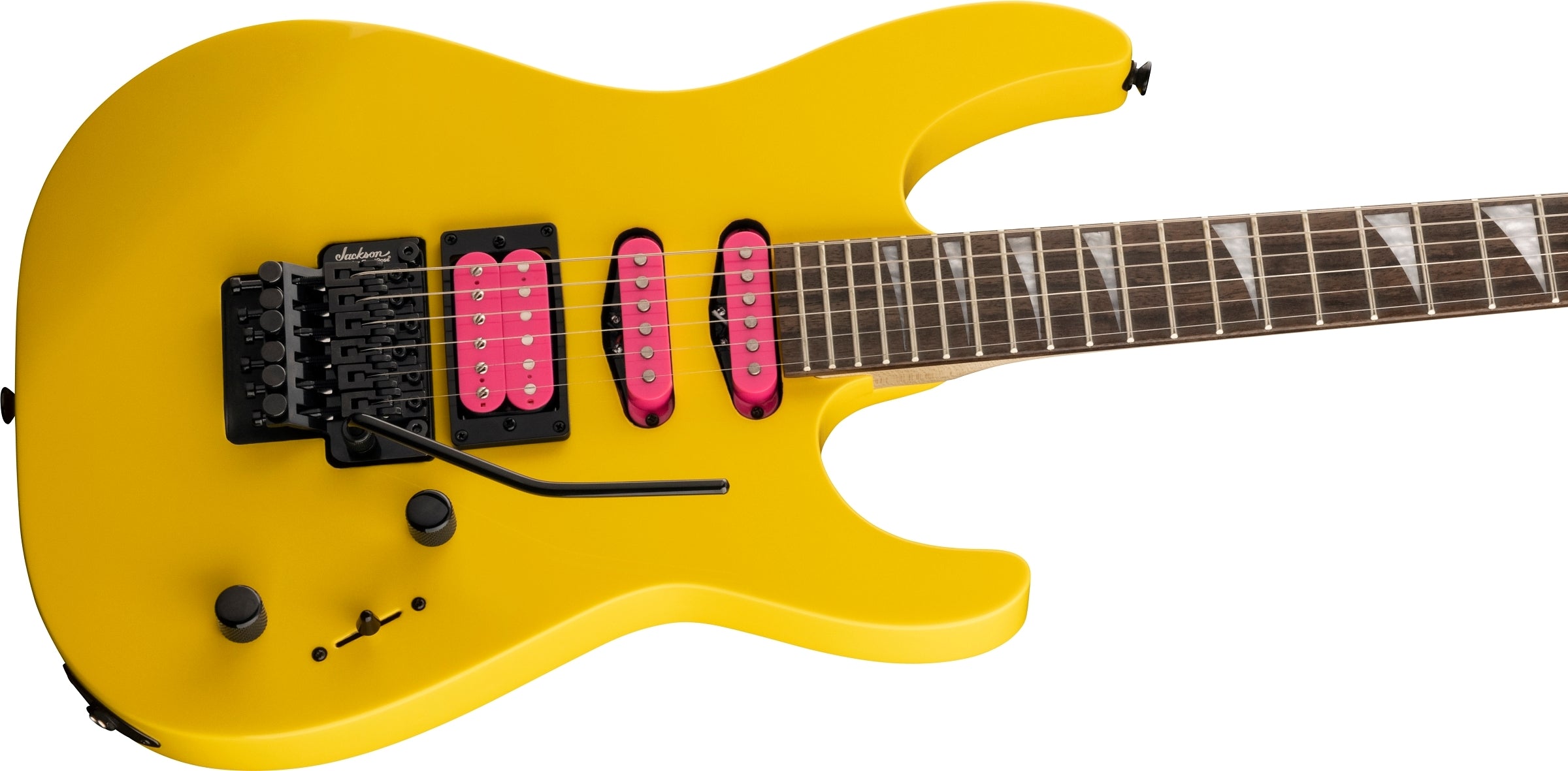 Jackson X Series Dinky Dk3xr Hss Solidbody Electric Guitar - Caution Yellow