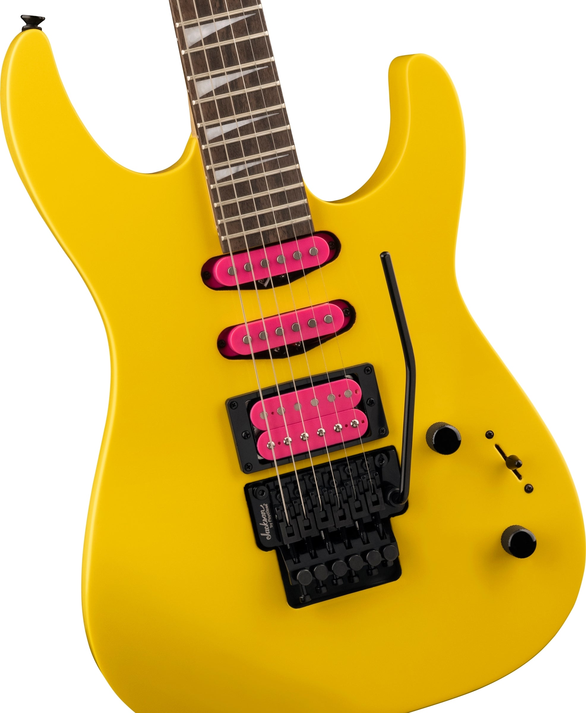 Jackson X Series Dinky Dk3xr Hss Solidbody Electric Guitar - Caution Yellow