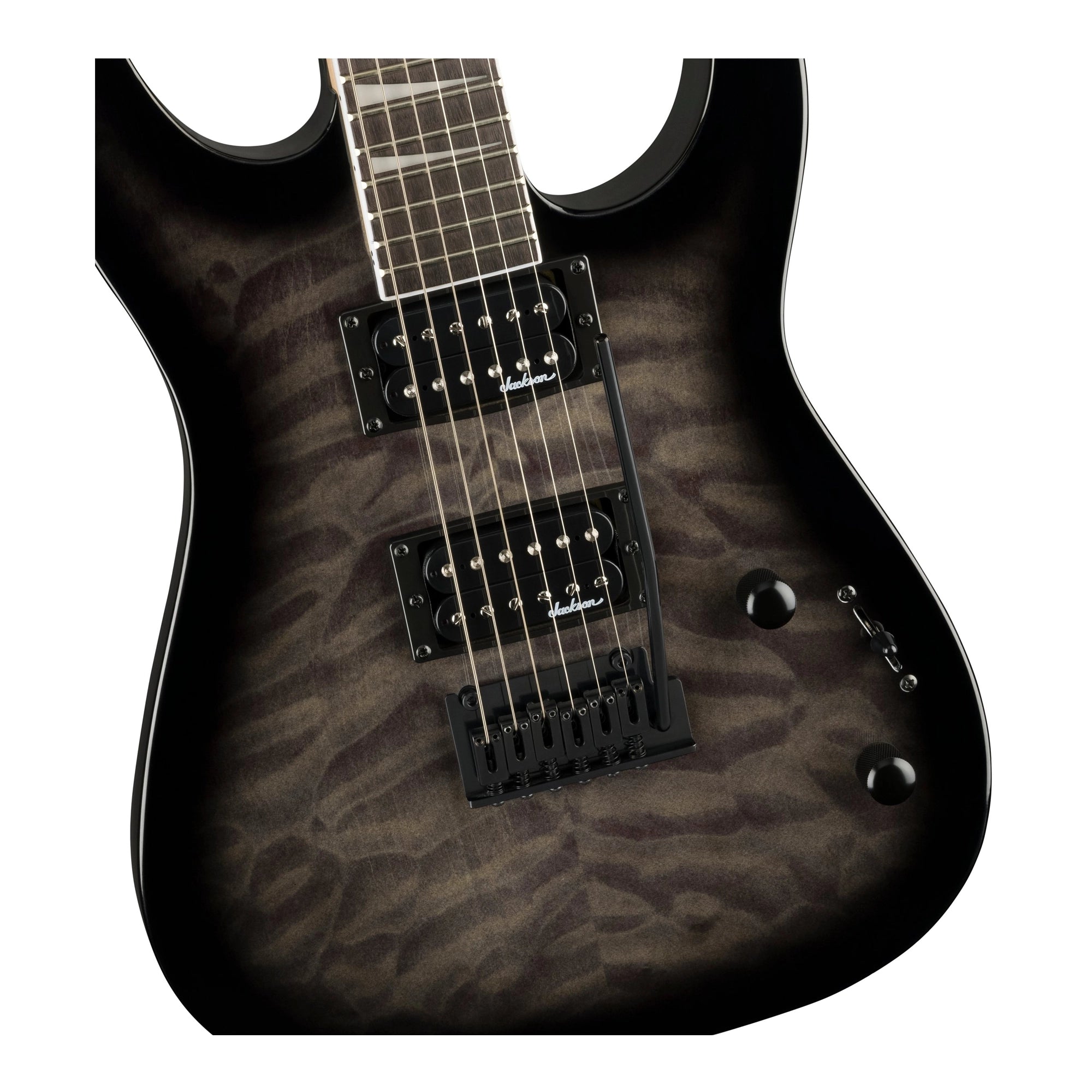 Jackson Dinky JS20 DKQ Electric Guitar - Transparent Black