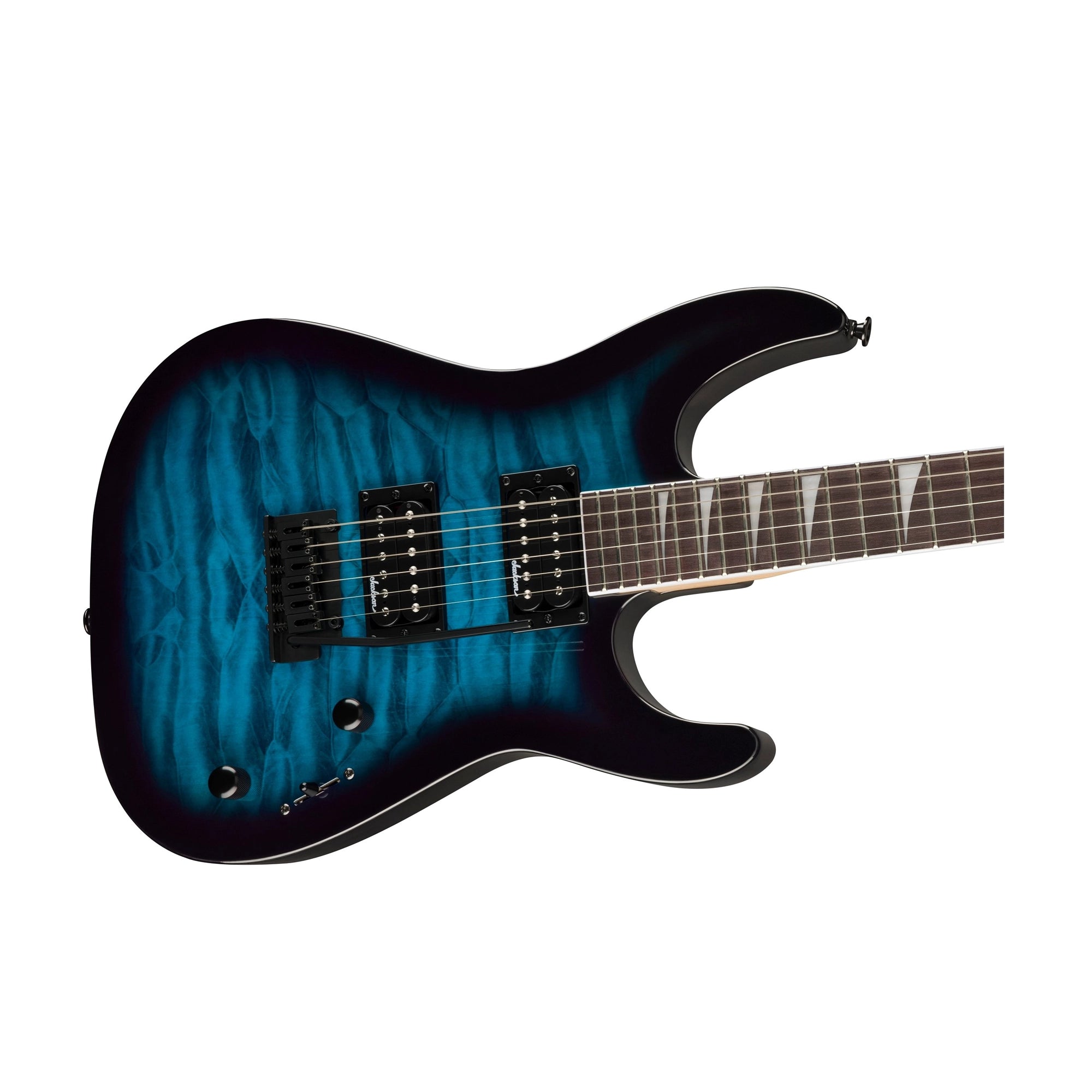 Jackson Dinky JS20 DKQ Electric Guitar - Transparent Blue