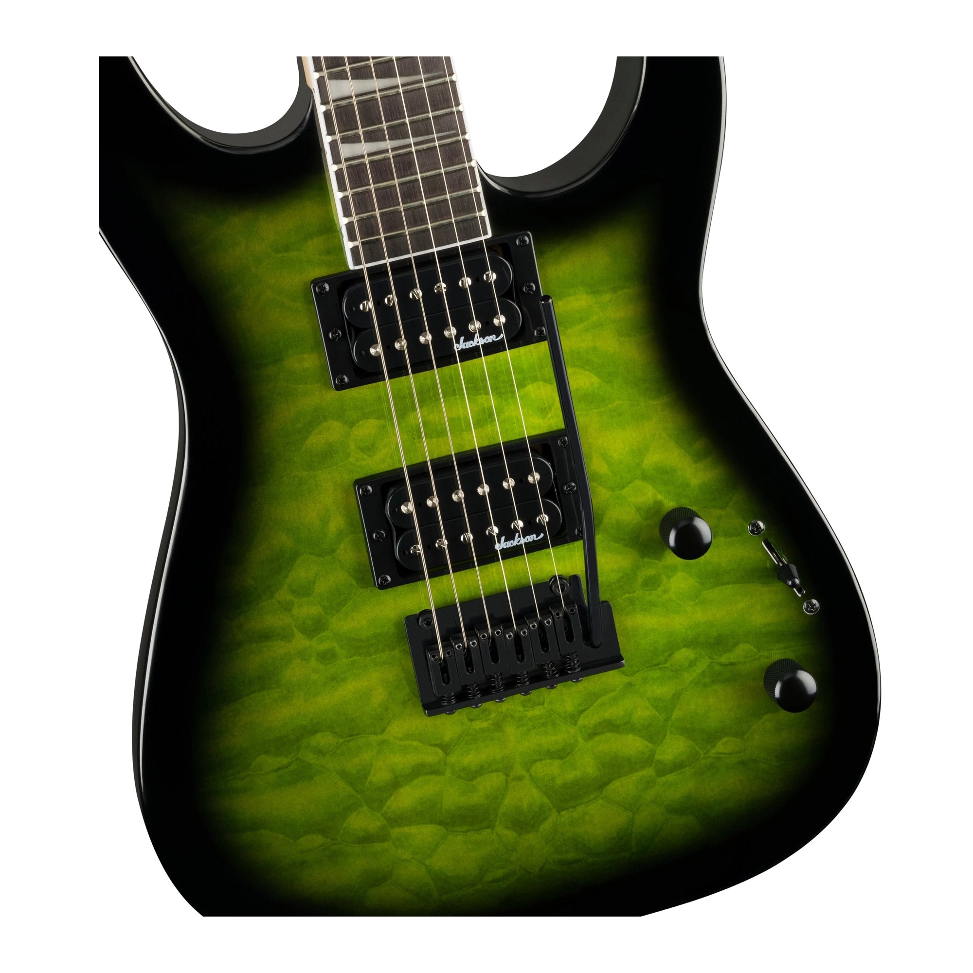 Jackson Dinky JS20 DKQ Electric Guitar - Transparent Green