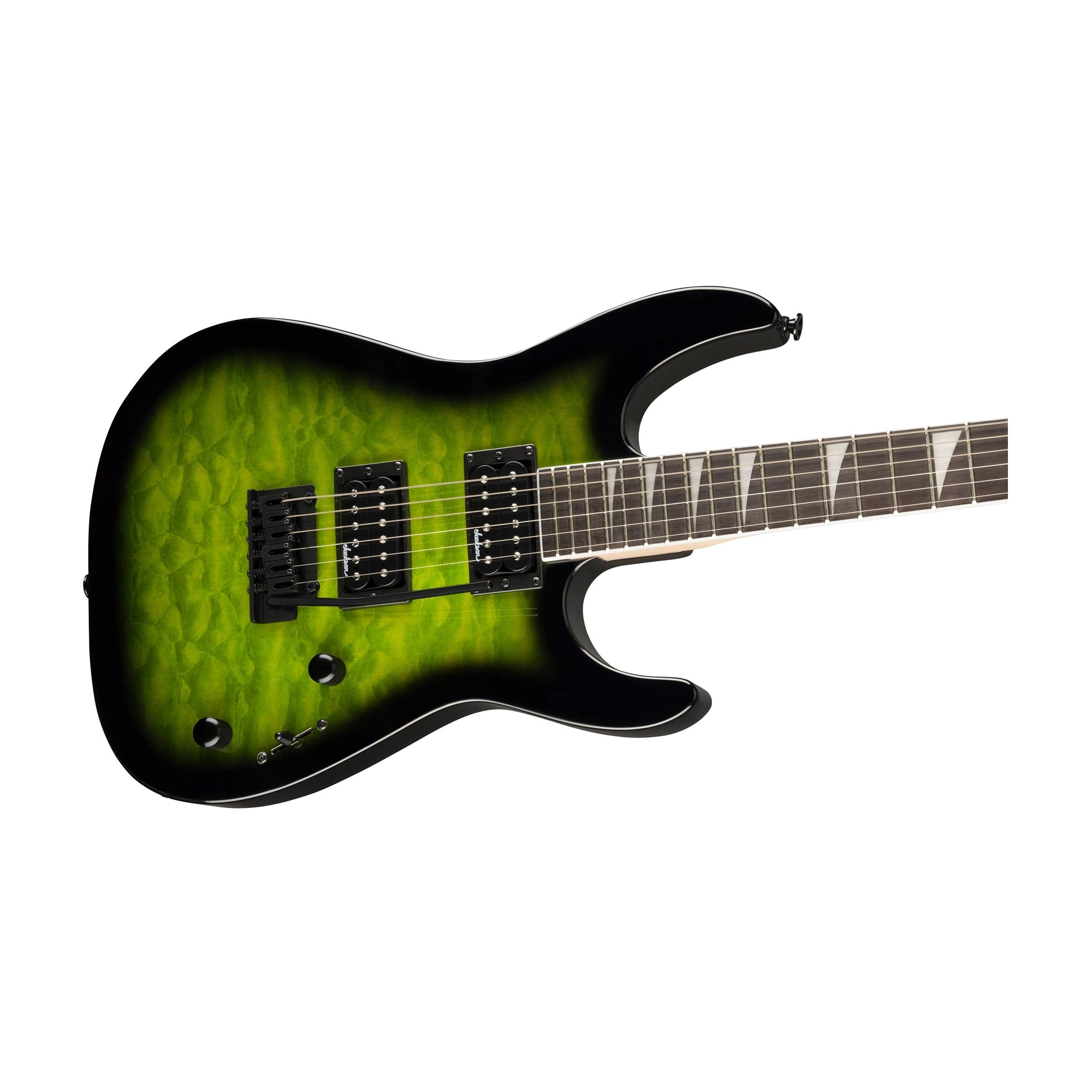 Jackson Dinky JS20 DKQ Electric Guitar - Transparent Green