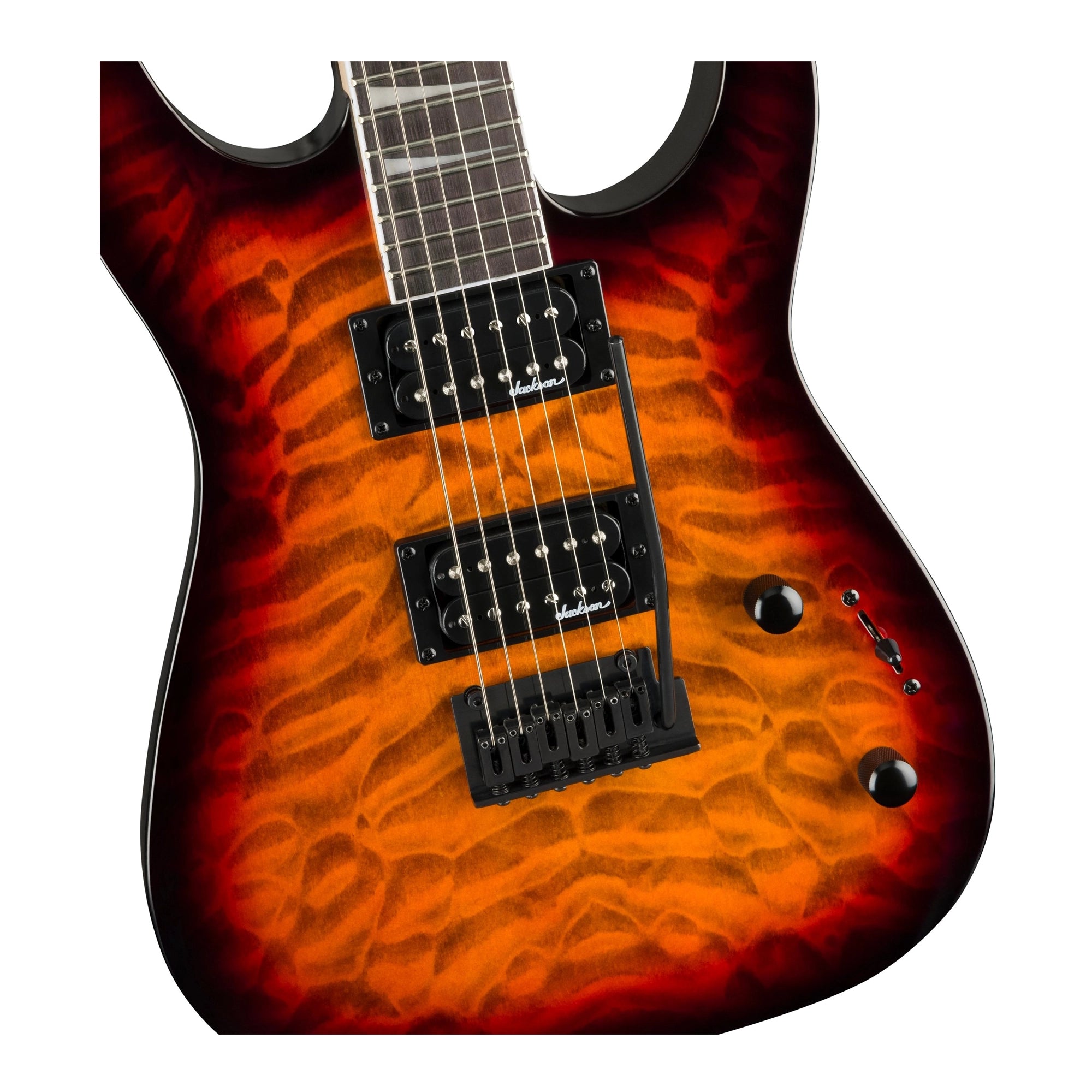 Jackson Dinky JS20 DKQ Electric Guitar - Tobacco Burst