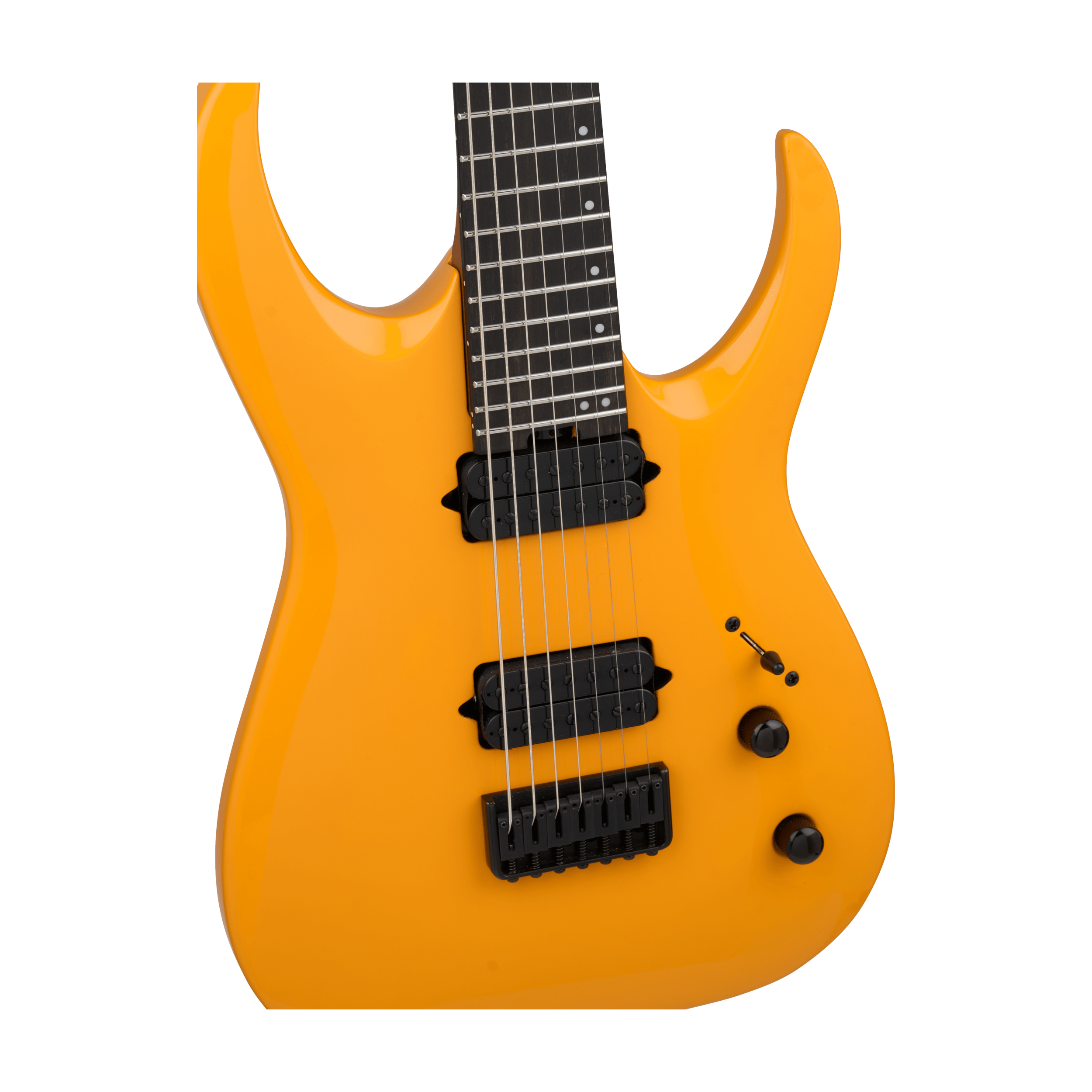 Jackson Pro Plus Signature Misha Mansoor Juggernaut HT7P Guitarra Eléctrica de 7 Cuerdas - Signal Yellow