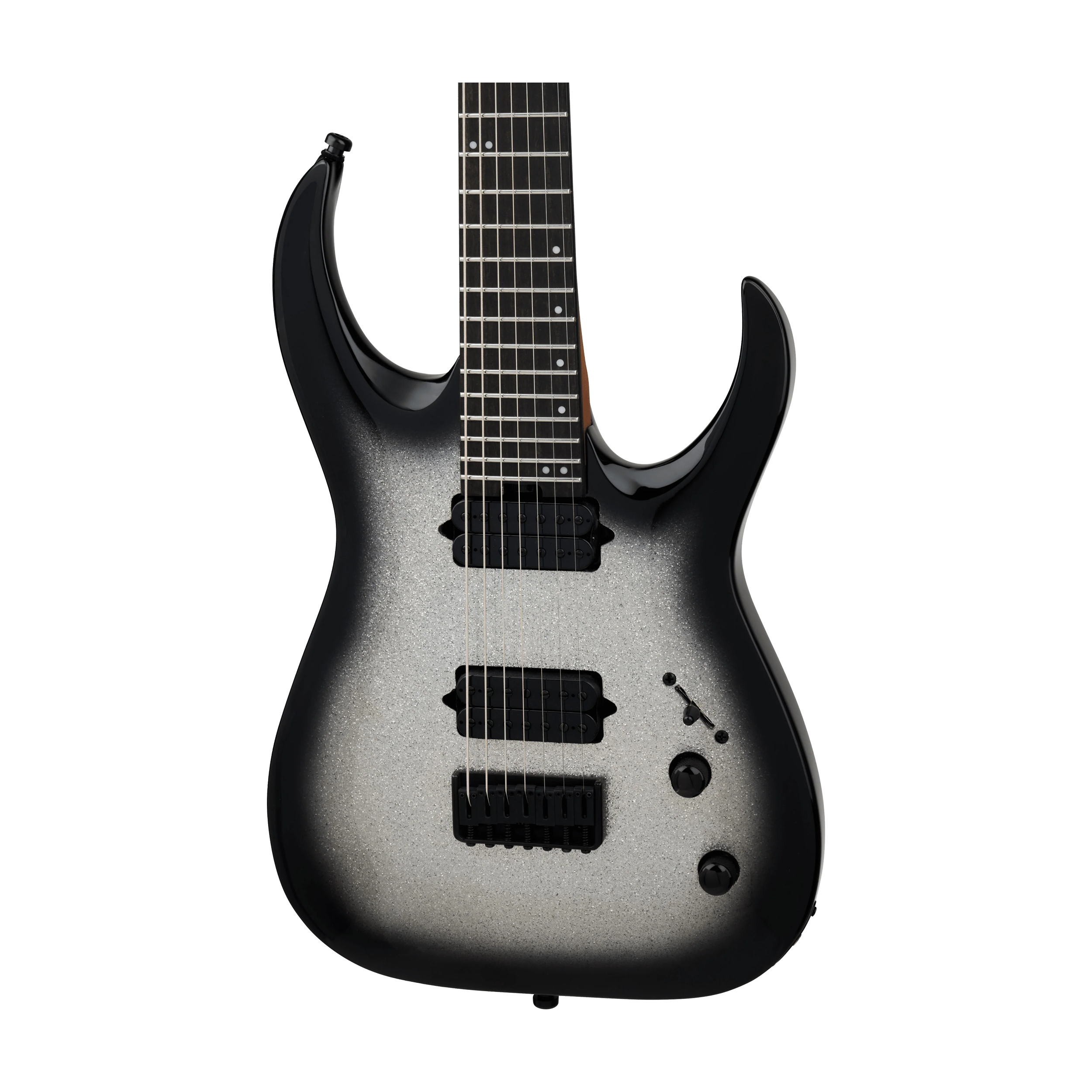 Jackson Pro Plus Signature Misha Mansoor Juggernaut HT7P Guitarra Eléctrica de 7 Cuerdas - Silverburst Sparkle