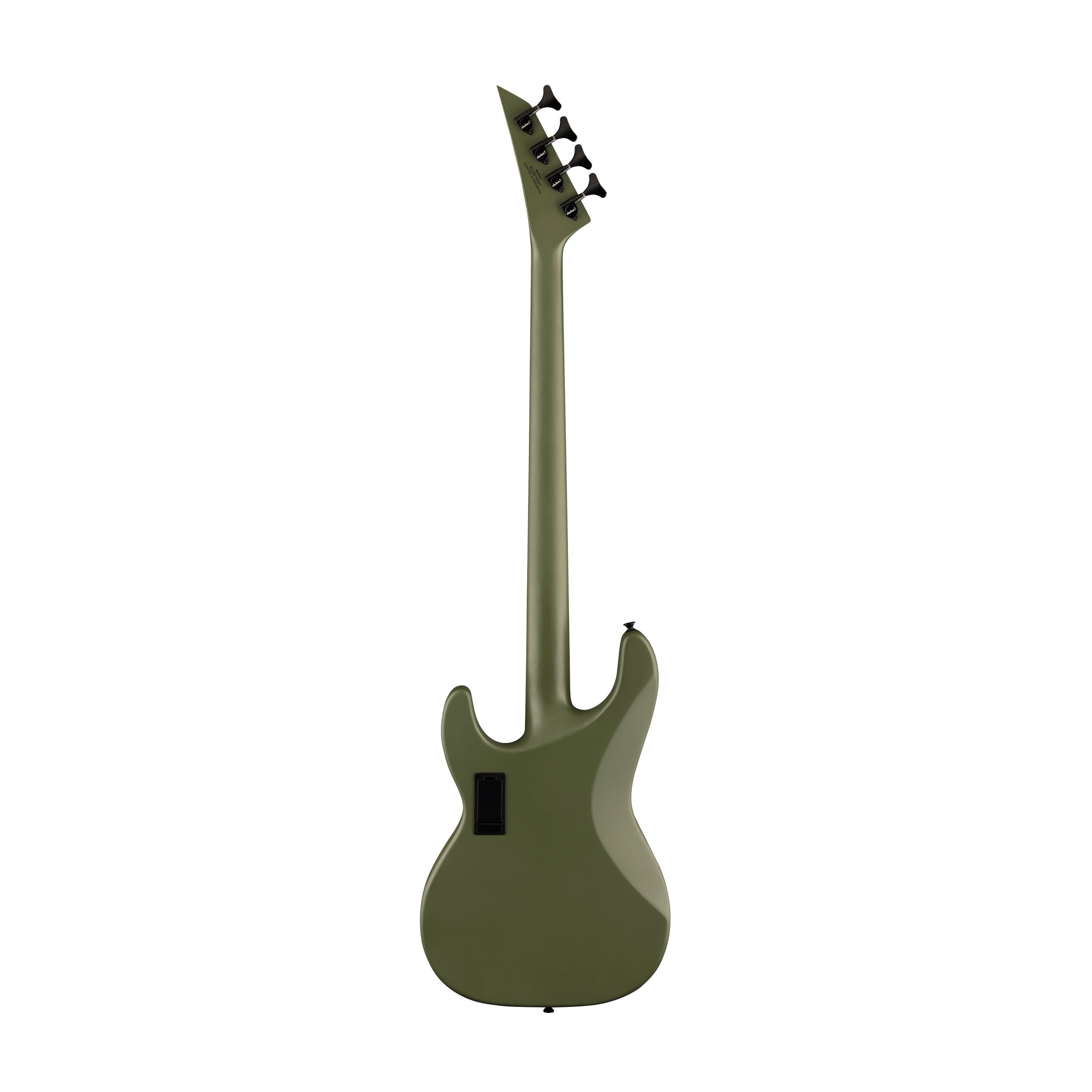 Back side view of Jackson X Series Concert Electric Bass CBXNT DX IV - Matte Army Drab