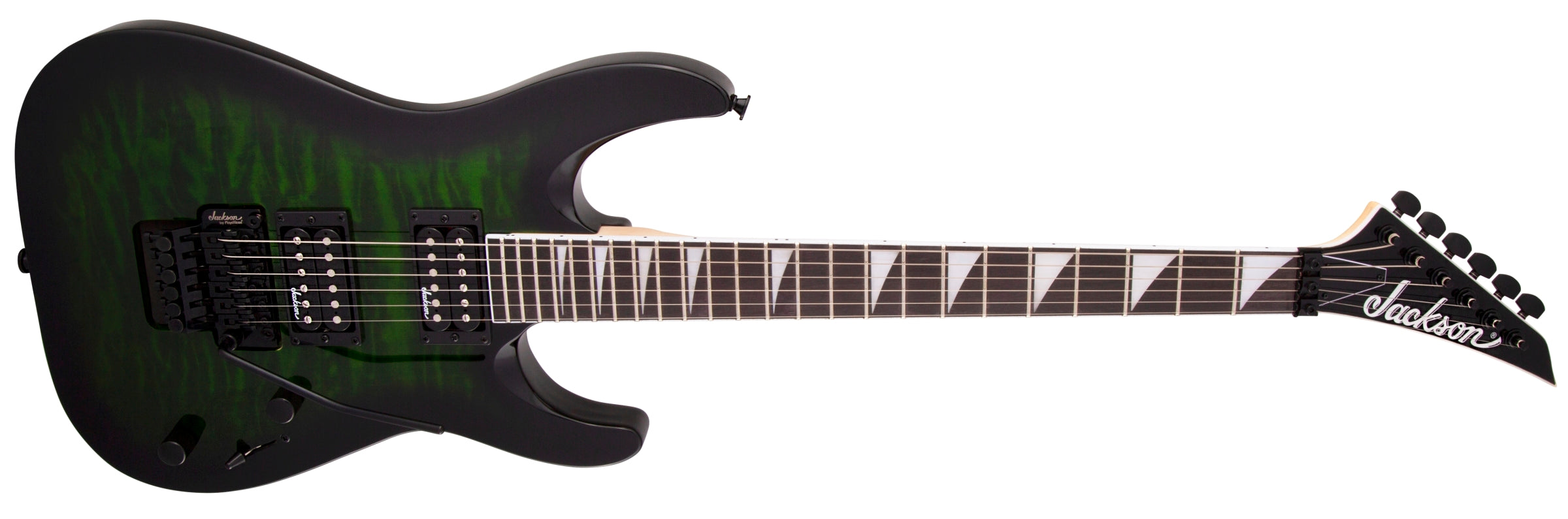 Jackson JS32Q DKA Js Series Dinky Electric Guitar - Transparent Green Burst