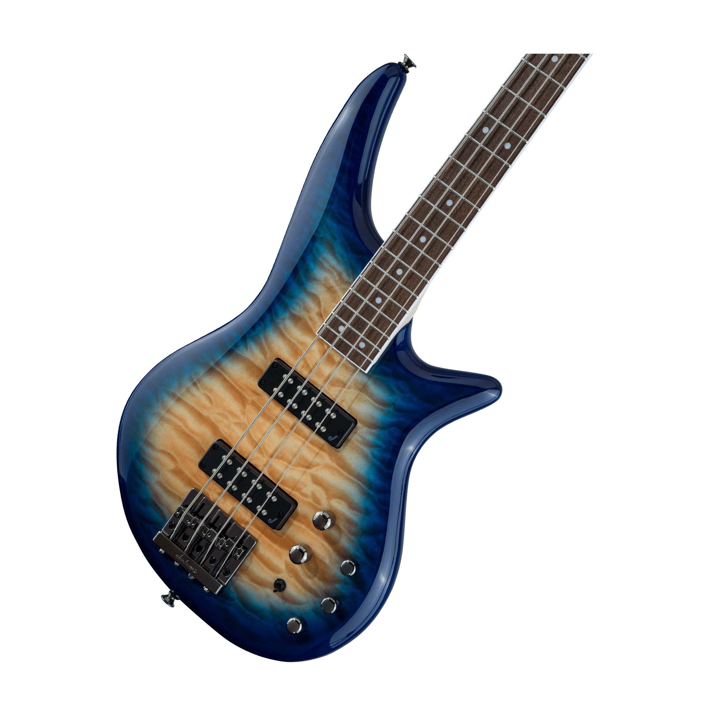 Jackson Spectra JS3Q Bass Guitar - Amber Blue Burst