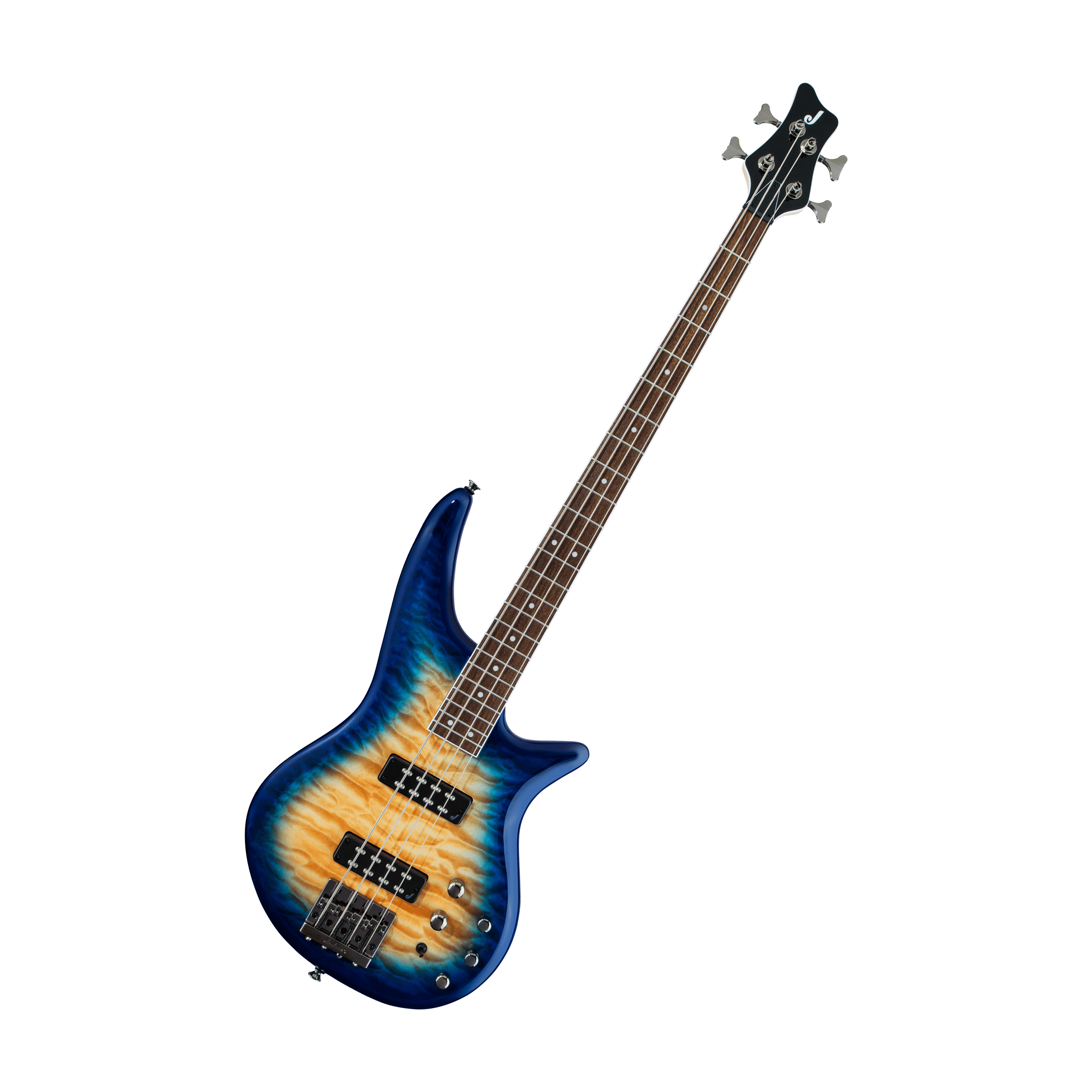 Jackson Spectra JS3Q Bass Guitar - Amber Blue Burst