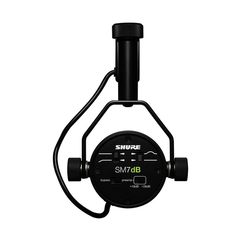 Back view of Shure SM7DB Active Dynamic Microphone