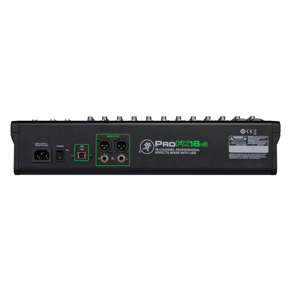 Mackie PROFX16V3 16-Channel 4-Bus Professional Effects Mixer with USB
