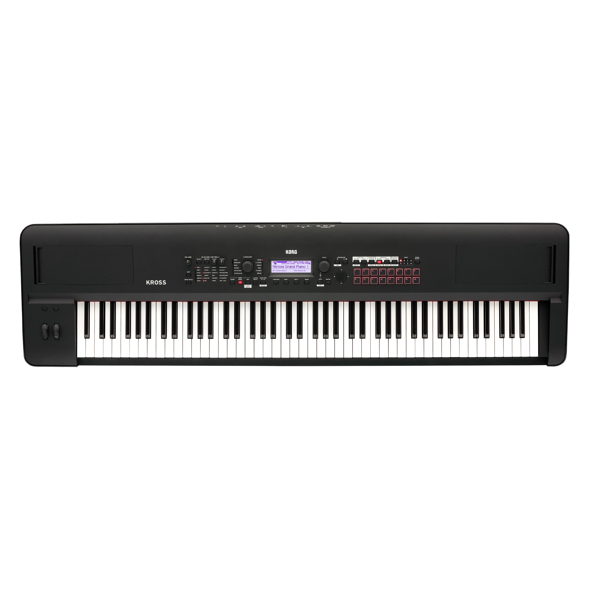 Korg Kross 2 88-Key Performance Synth/Workstation with Added PCM and Sounds in Matte Black