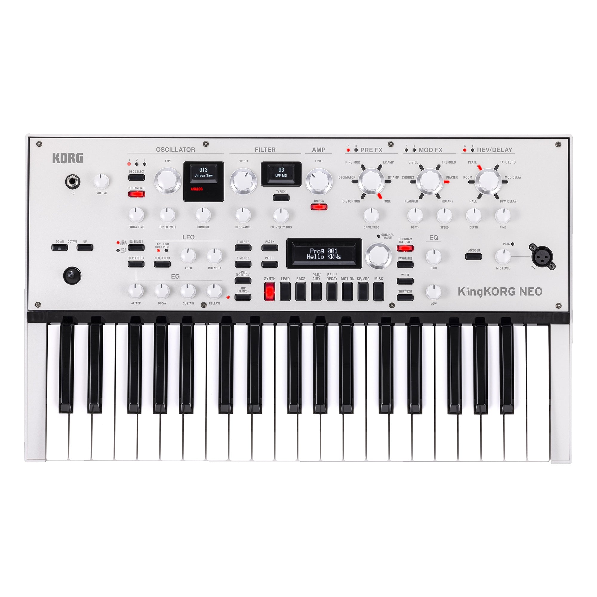 Korg KingKORG Neo 37-key Virtual Analog Synthesizer and Vocoder