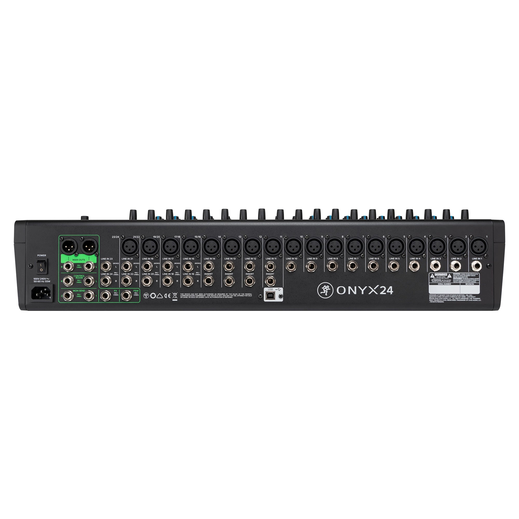 Mackie Onyx24 24-Channel Premium Analog Mixer W/ Multi-Track Usb