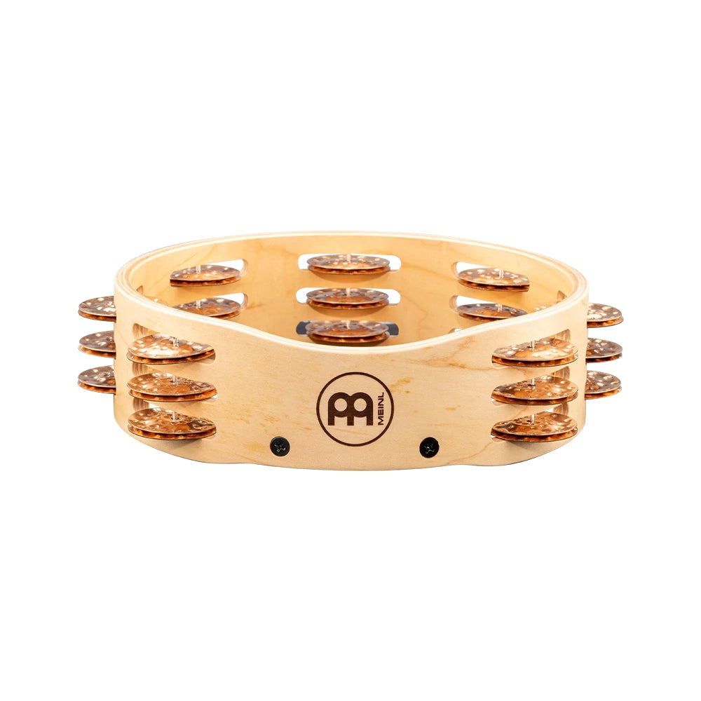 Meinl Artisan Edition 8" Compact Triple Row Tambourine - Hammered Cymbal Bronze Jingles