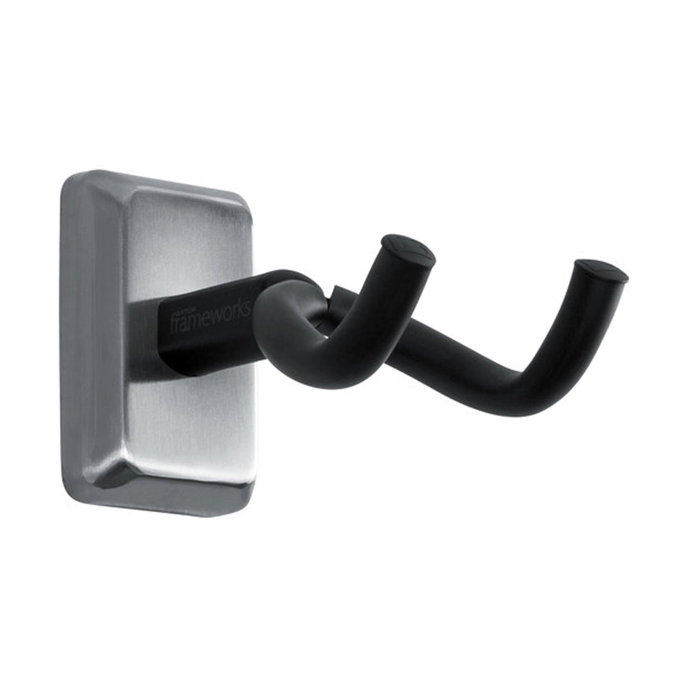 Gator Wall-Mounted Guitar Hanger with Chrome Mounting Plate
