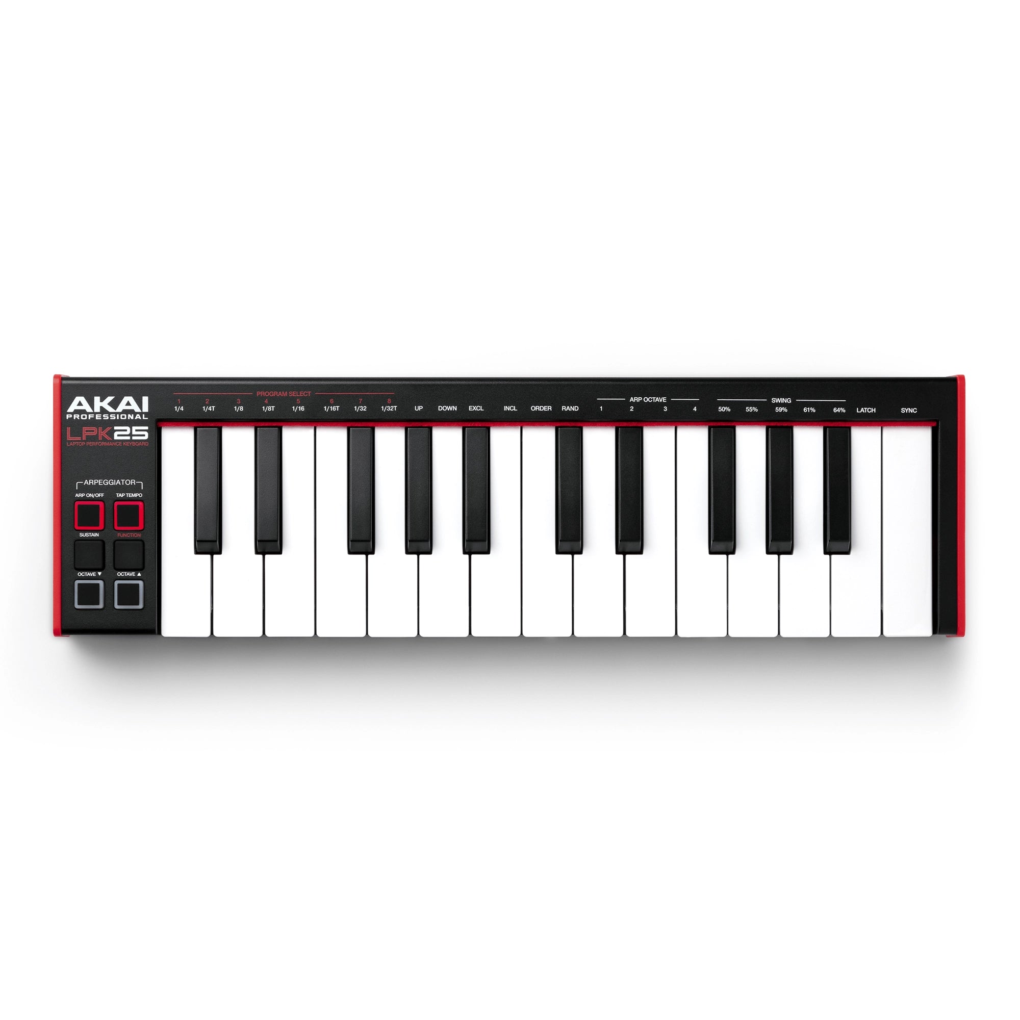 Akai Professional LPK25 MK2 Controlador de Teclado Mini USB de 25 Teclas