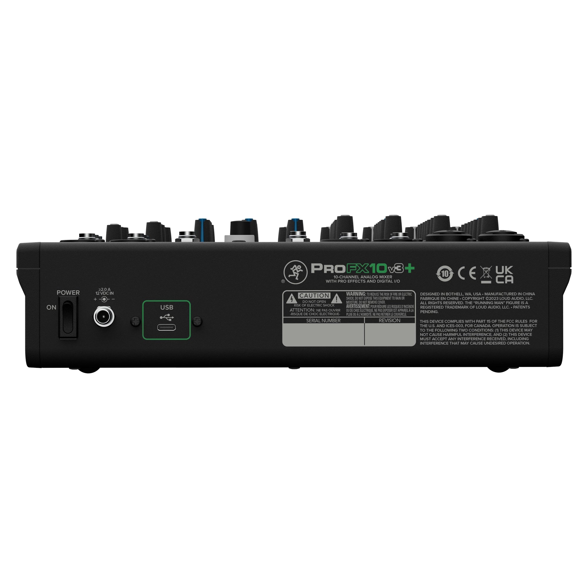 Mackie Profx10v3+ 10-Channel Mixer and USB-C Audio Interface