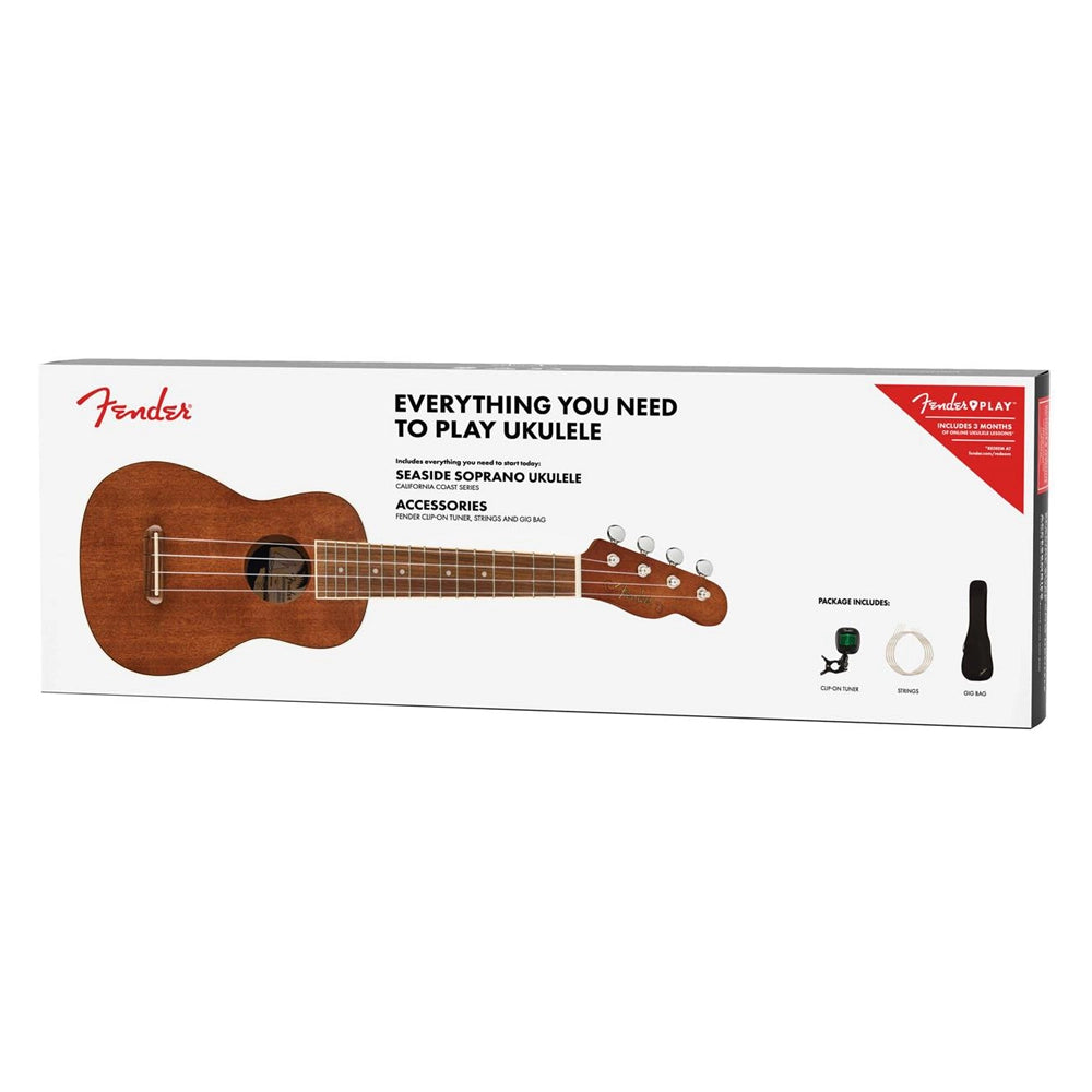 Fender Seaside Soprano 4-String Ukulele Pack