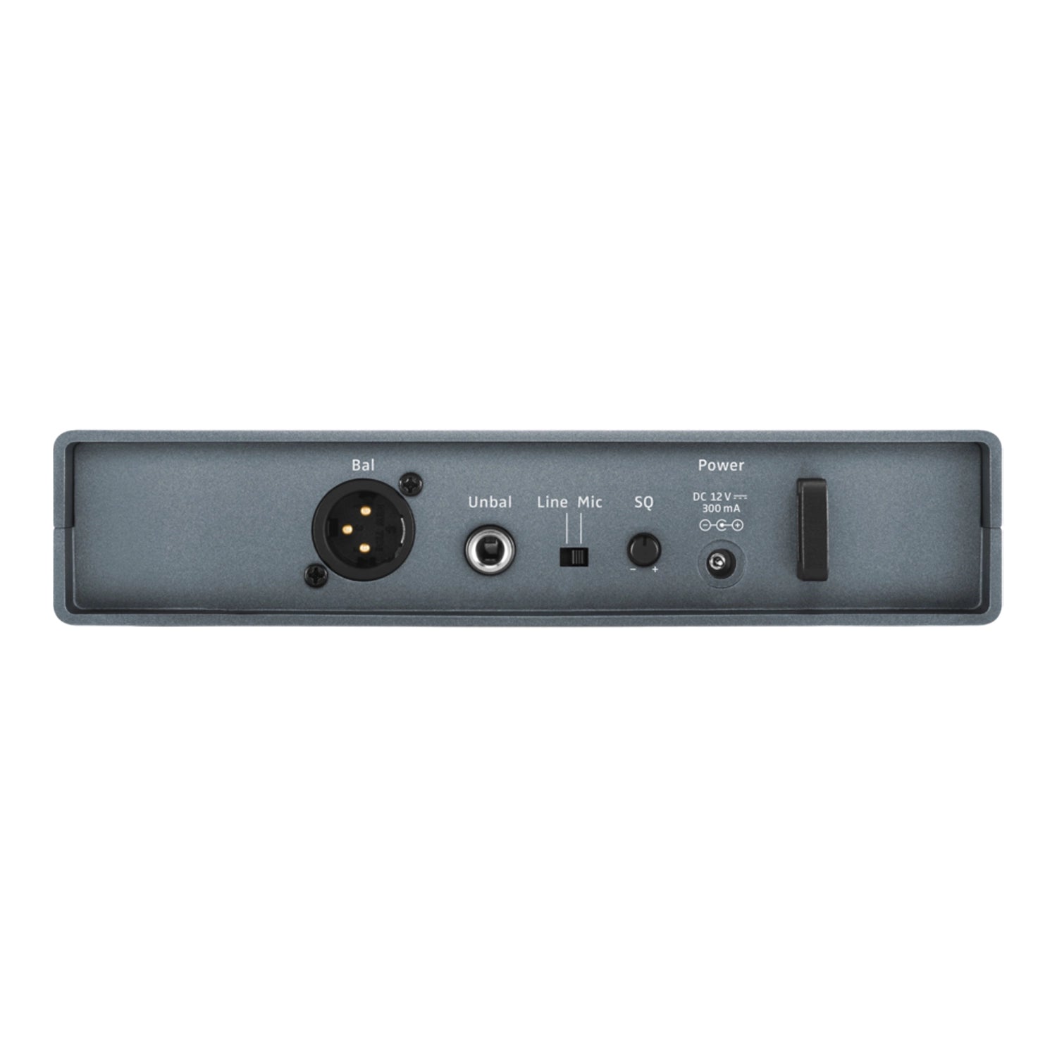 Back view of Sennheiser XSW 1-825-A UHF Vocal Set with e825 Dynamic Microphone (548-572 MHz)