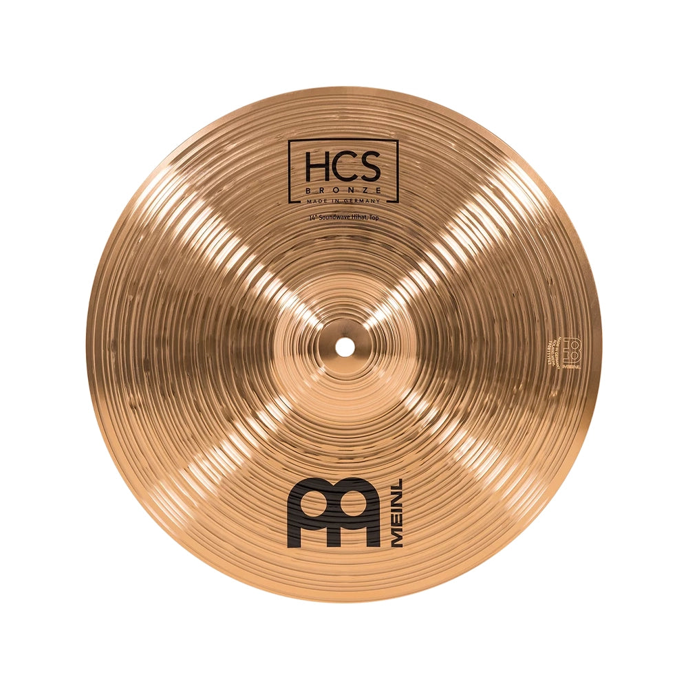 Meinl HCS Bronze Soundwave Hi-Hat Cymbals- 14 inch