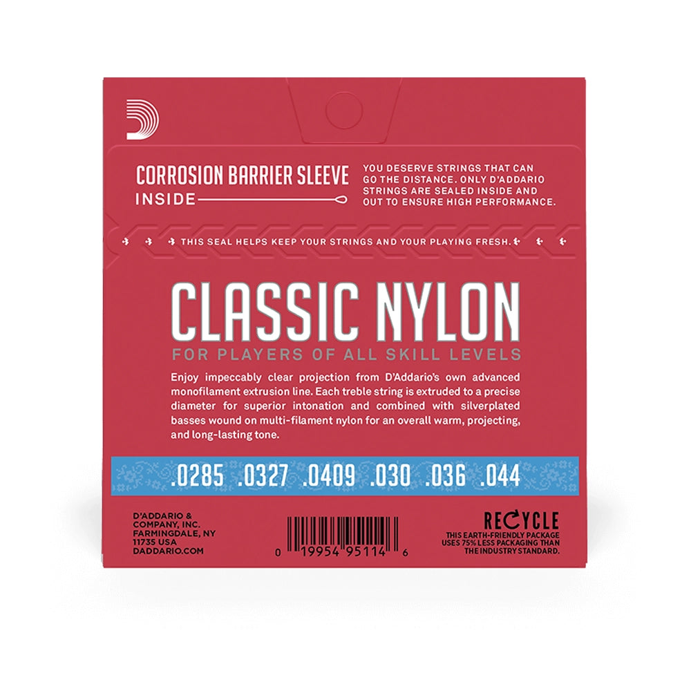 Cuerdas de guitarra clásica D'Addario EJ27H de tensión dura