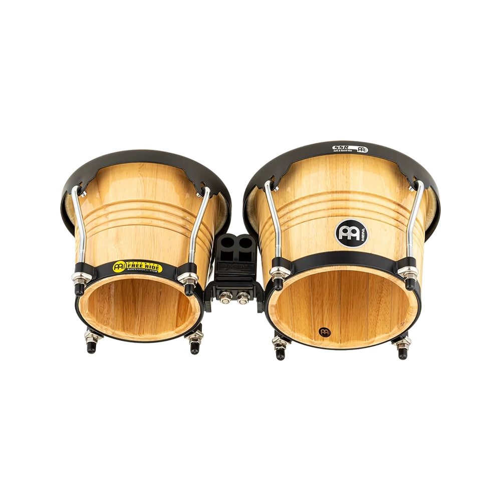 Free Ride Series Wood Bongos, Natural Finish 6 3/4" & 8"