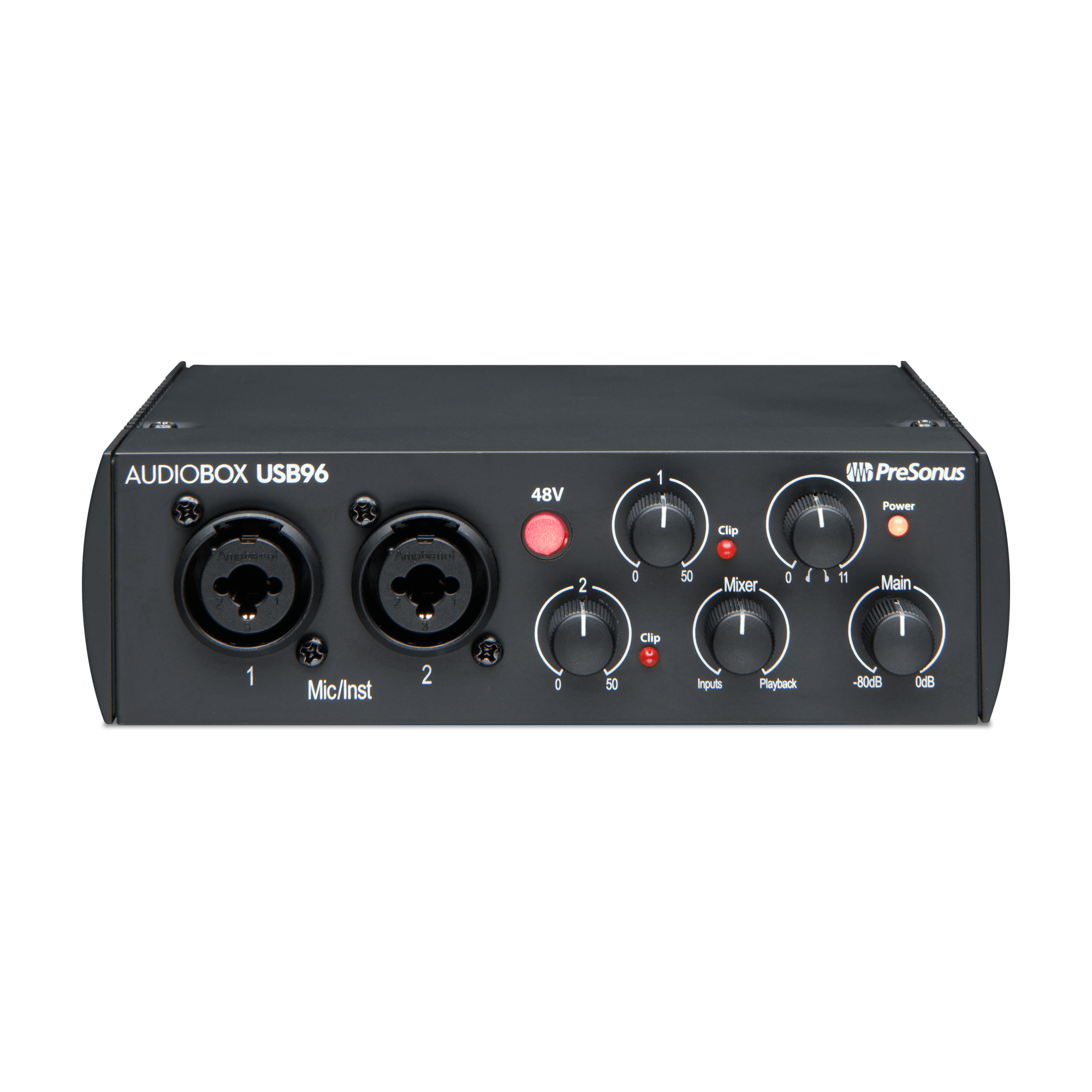 Front view of PreSonus AudioBox USB 96 USB Audio Interface