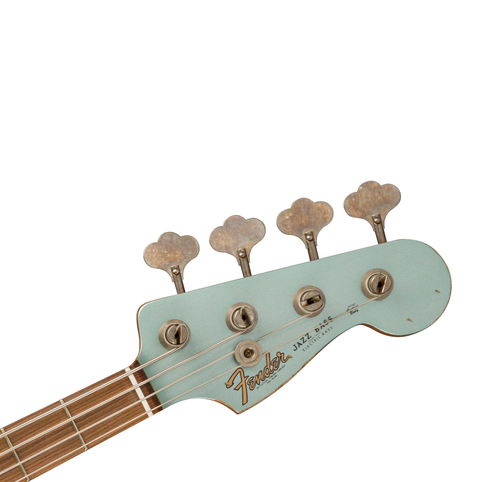 Fender 60th Anniversary Road Worn Electric Jazz Bass Guitar- Firemist Silver