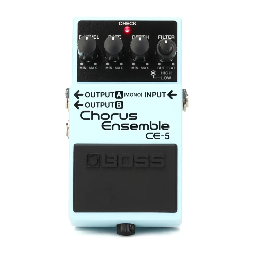Front view of BOSS CE-5 STEREO CHORUS ENSEMBLE PEDAL