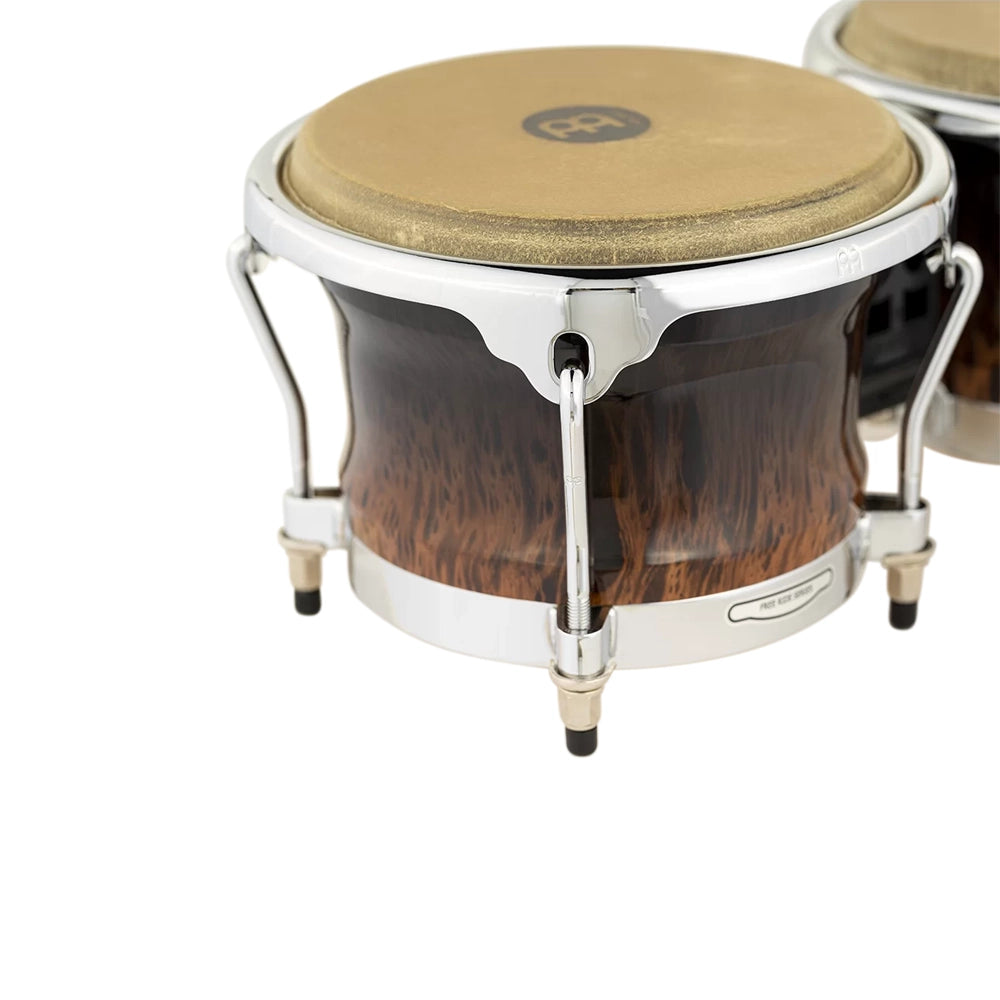 Profesional Series Bongo, 7" & 8 1/2" Brown Burl Finish