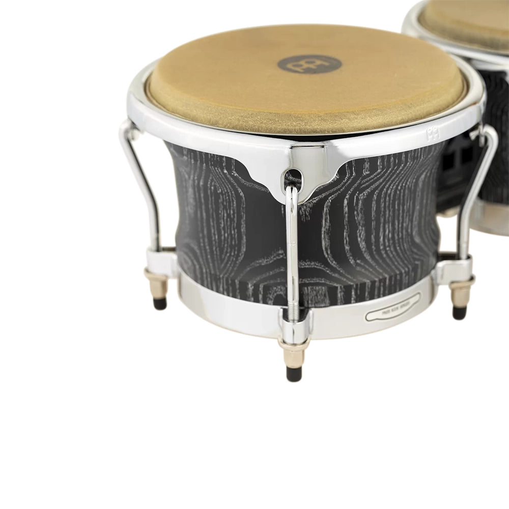 Woodcraft Series WB400 Wood Bongos 7" & 8 1/2", Vintage Black