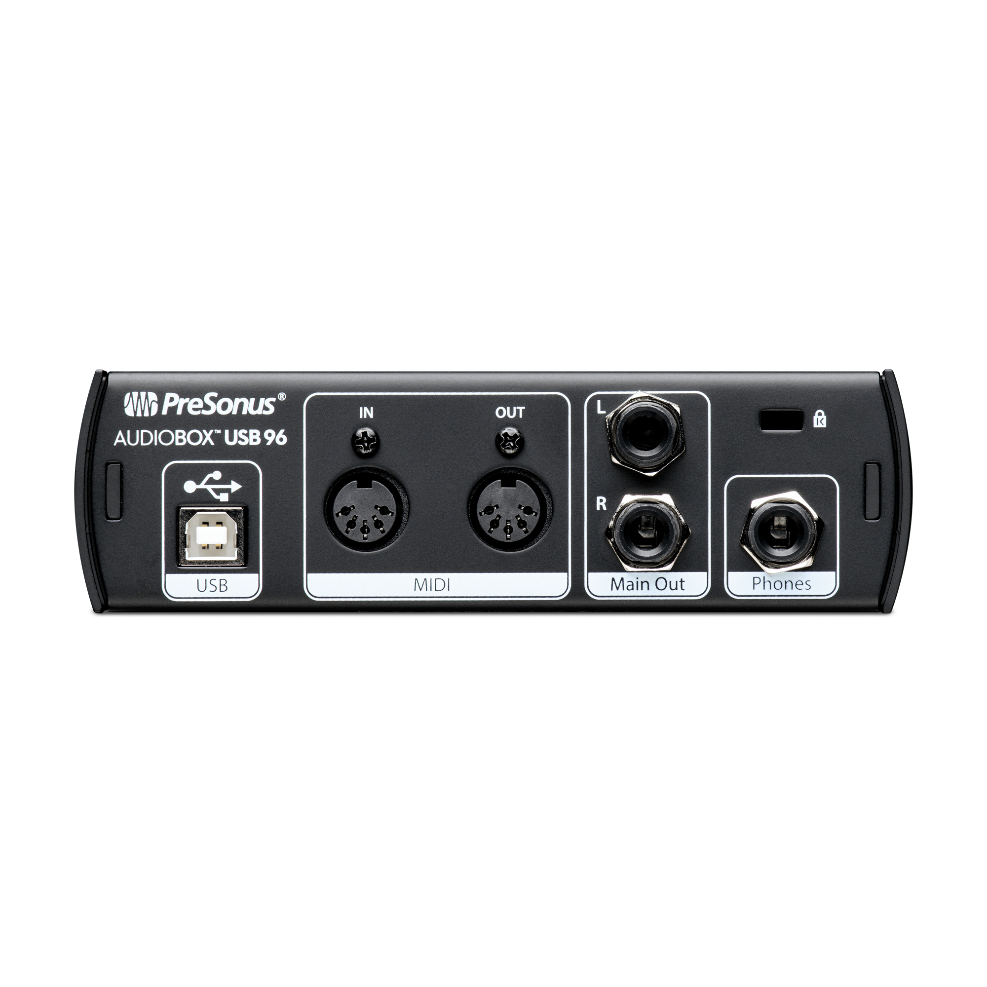 Back view of PreSonus AudioBox USB 96 USB Audio Interface