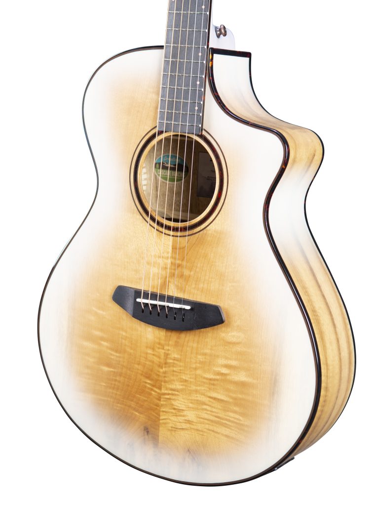 Breedlove Eco Pursuit Exotic S Concert Ce Acoustic-Electric Guitar - White Sand