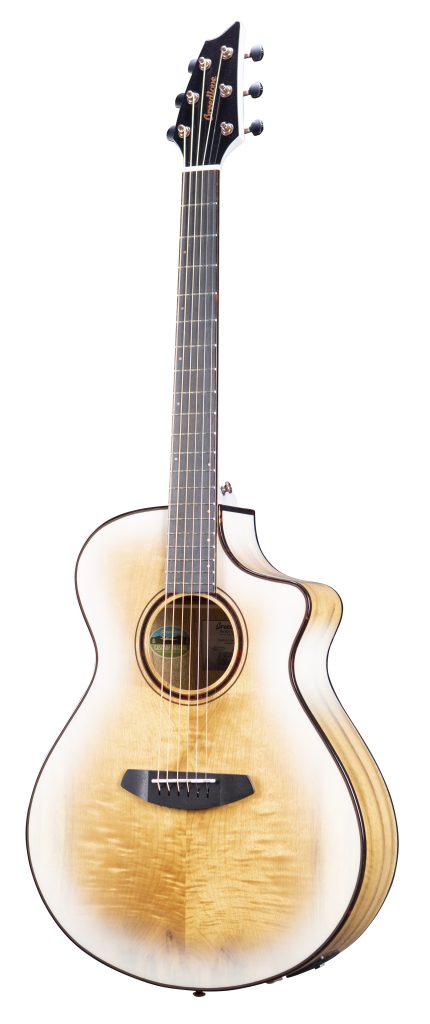 Breedlove Eco Pursuit Exotic S Concert Ce Acoustic-Electric Guitar - White Sand