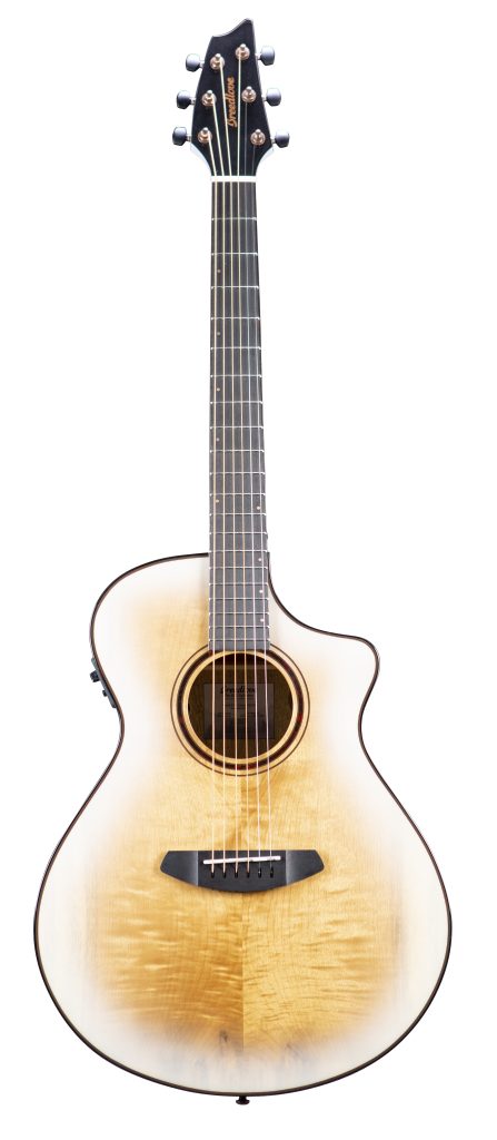 Breedlove Eco Pursuit Exotic S Concert Ce Acoustic-Electric Guitar - White Sand