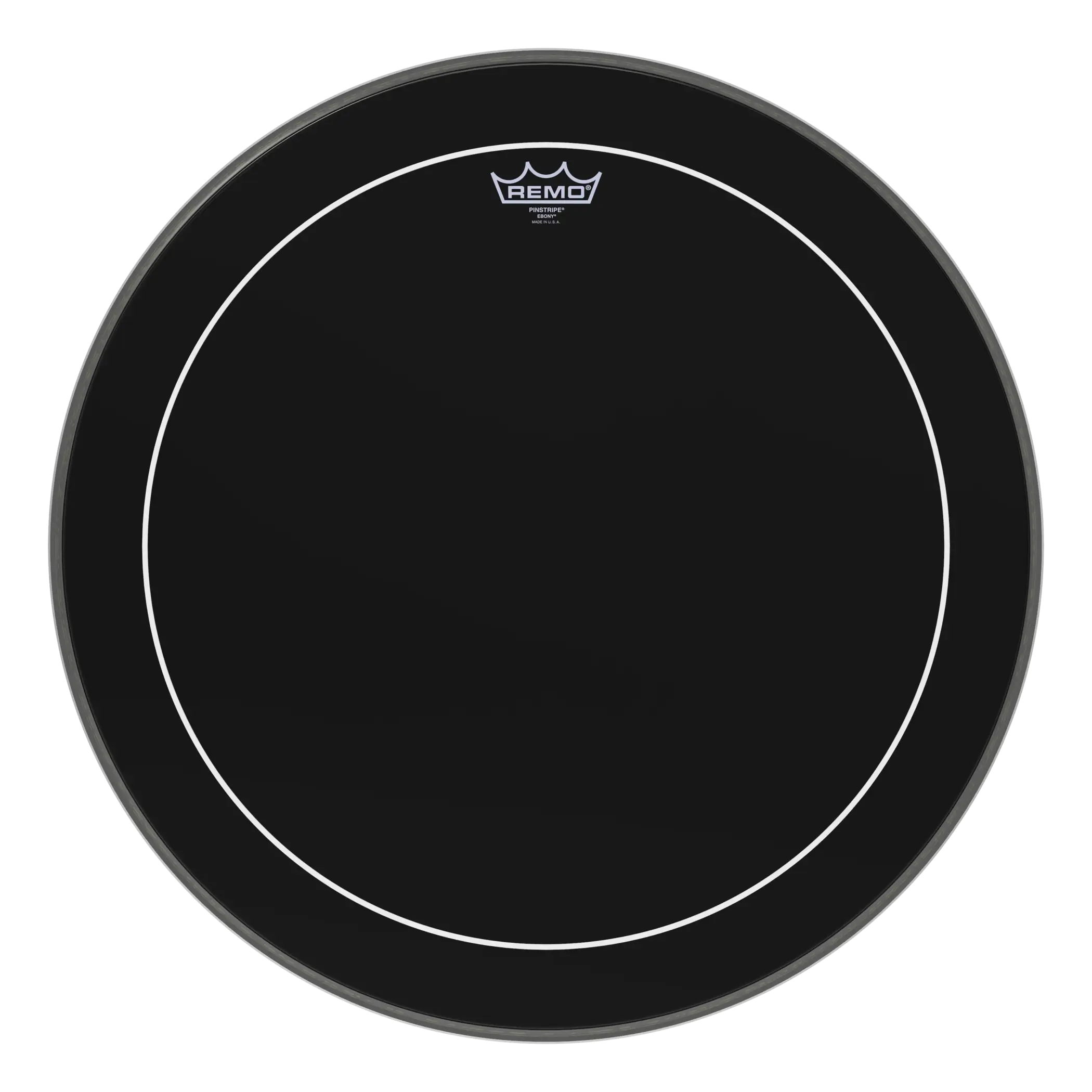 Remo 22" Pinstripe Ebony Bass Drum Head