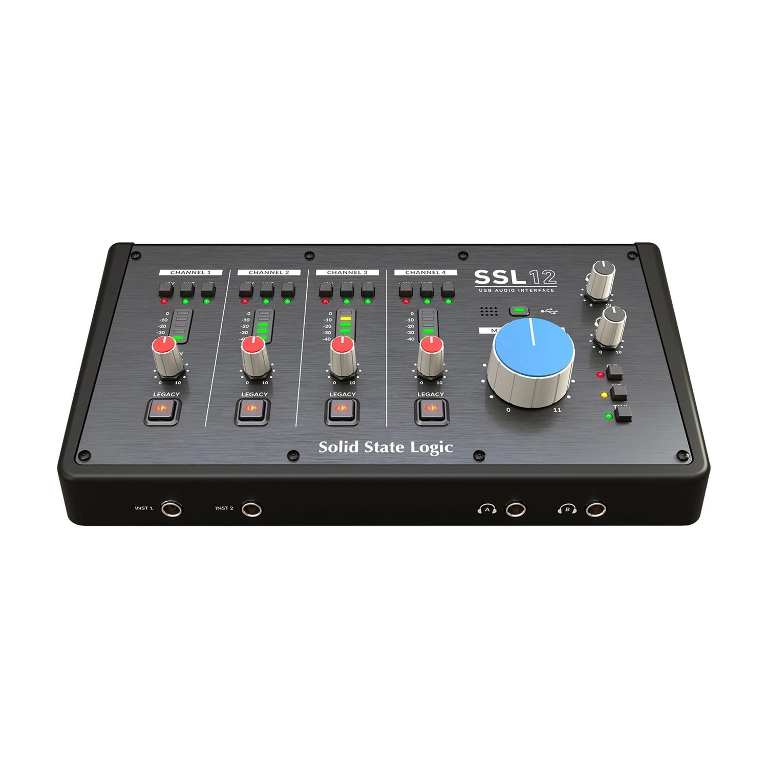 Solid State Logic audio interface on a white background