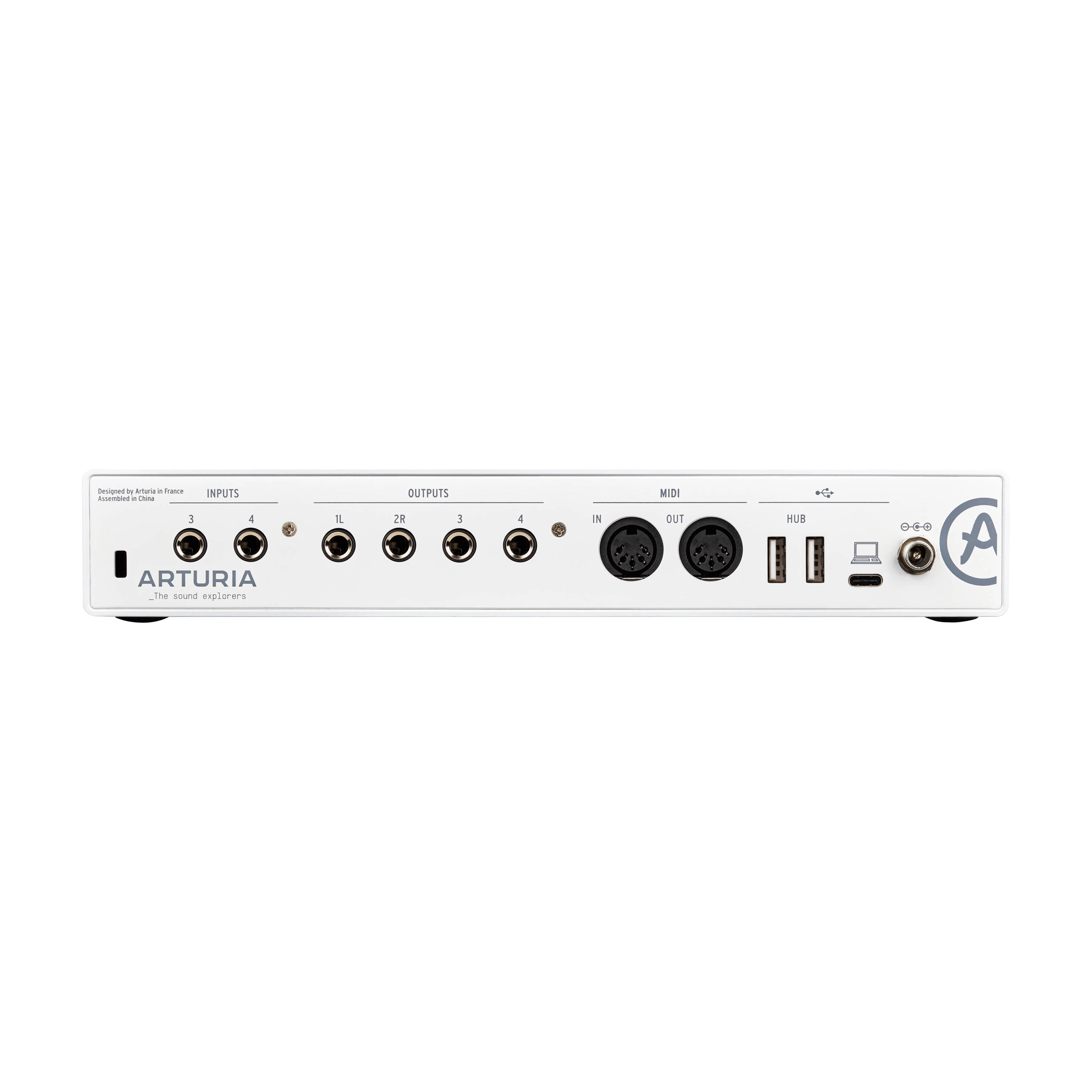 Arturia MiniFuse 4 Interfaz de Audio/MIDI USB 4x4 Portátil (Blanco)