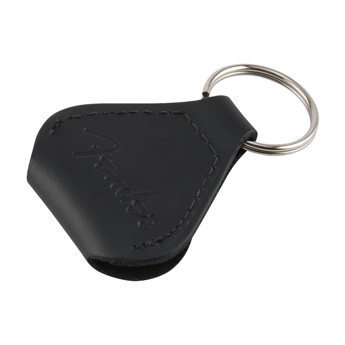 Fender Leather Pick Holder Keychain With Key Ring