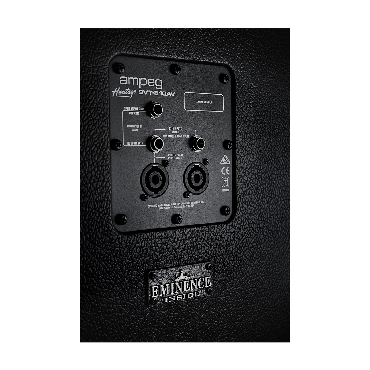 Ampeg Heritage SVT-810AV 8 X 10 Inch 800-Watt Bass Cabinet