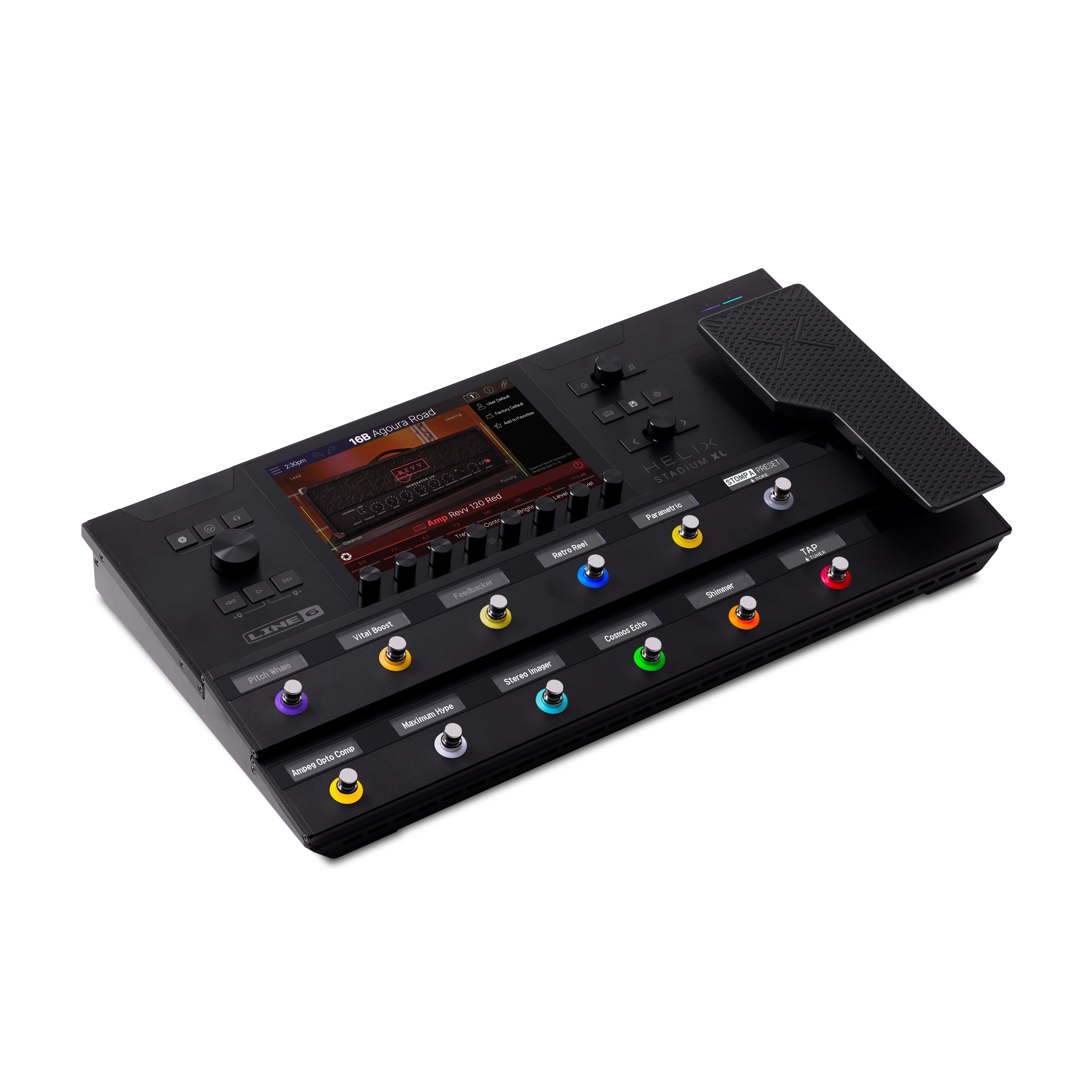 Line 6 Helix Stadium XL guitar effects processor on a white background