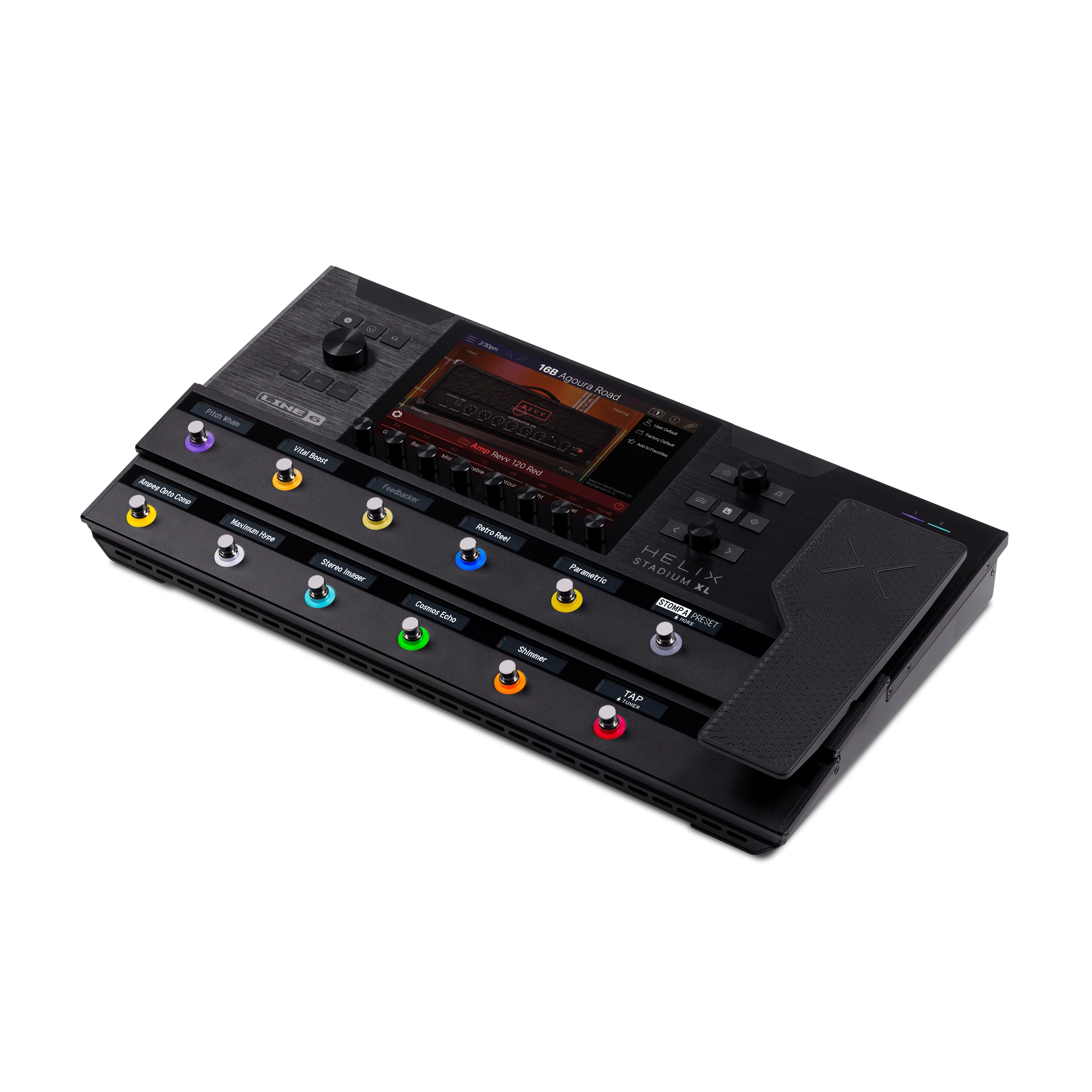 Line 6 Helix Stadium XL guitar effects processor on a white background