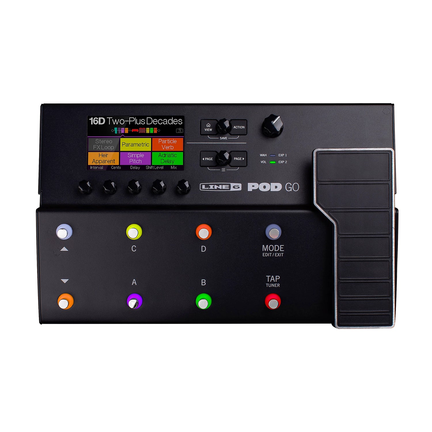 ギター LINE 6 POD GO Line 6 POD GO Guitar Multi-Effects Floor Processor Version 2.50