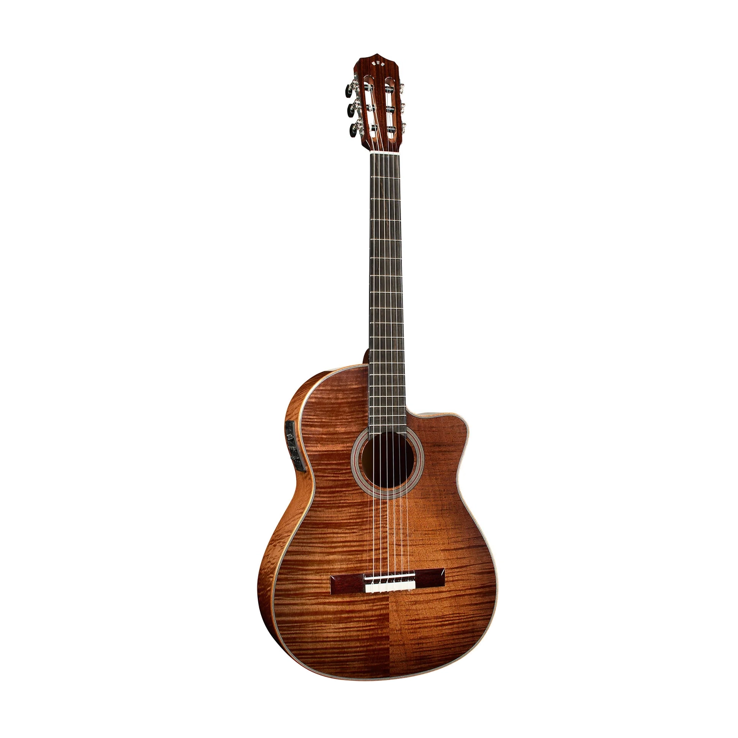 Cordoba Fusion 12 Exotic Top Nylon-String Acoustic-Electric Guitar - Cinnamon Burst
