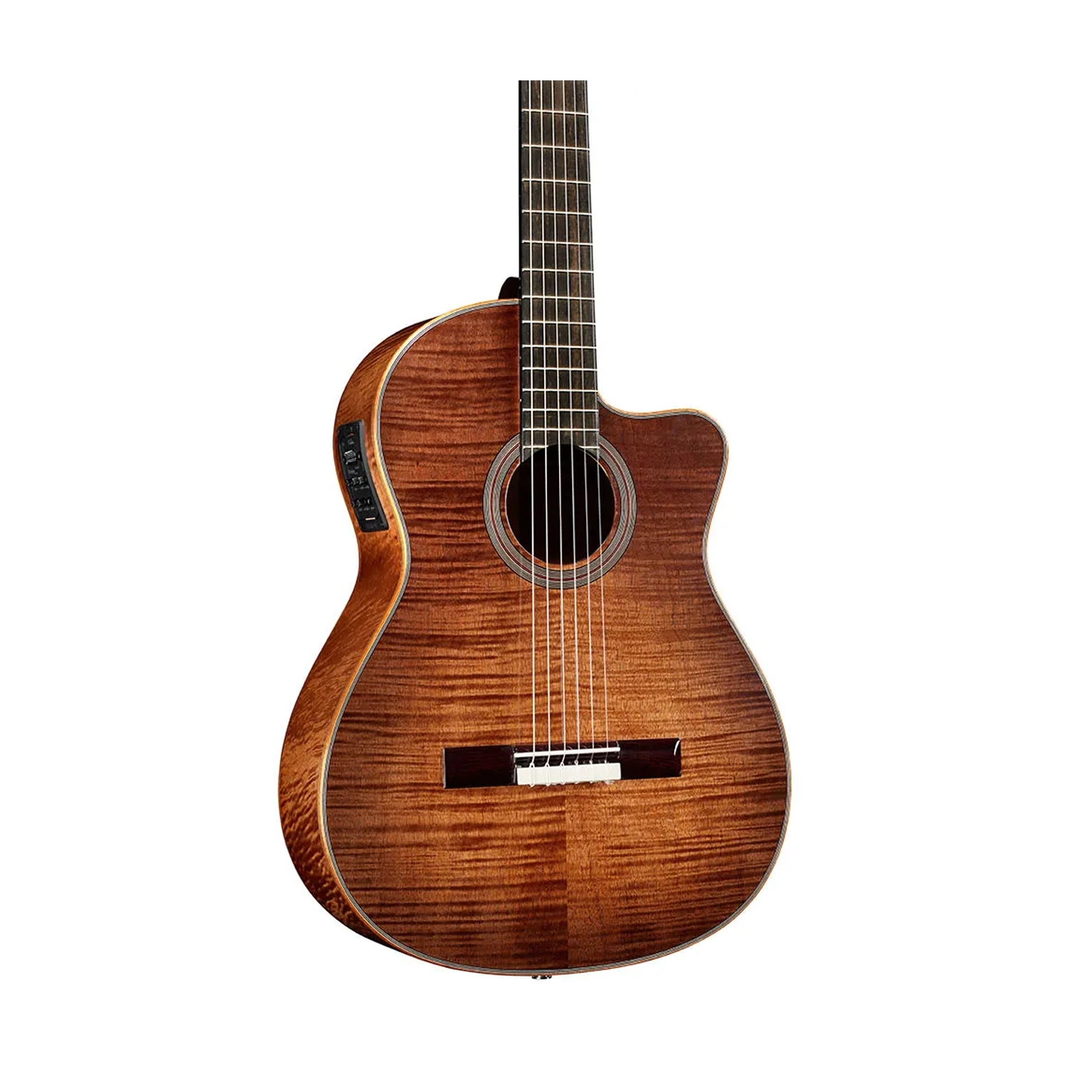 Cordoba Fusion 12 Exotic Top Nylon-String Acoustic-Electric Guitar - Cinnamon Burst