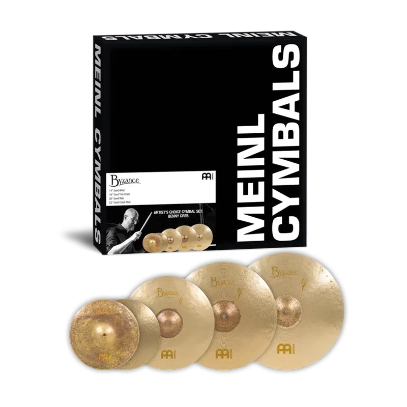 Meinl Cymbals Byzance Artist's Choice Benny Greb 4pc Cymbal Set on a white background