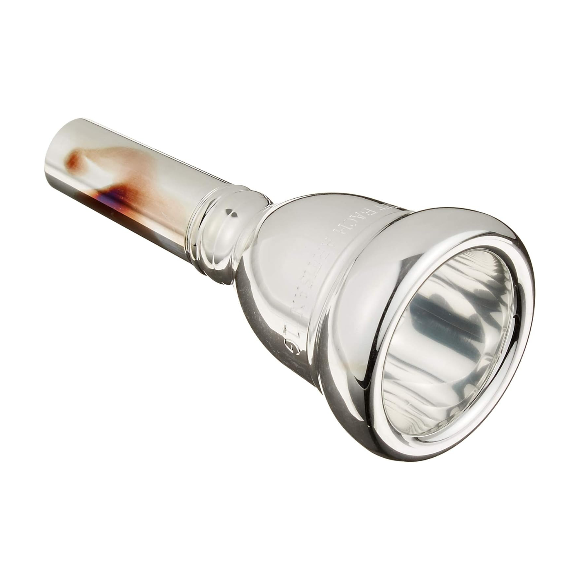 Full view of Bach Large Shank Artisan Bass Trombone Mouthpiece -1G