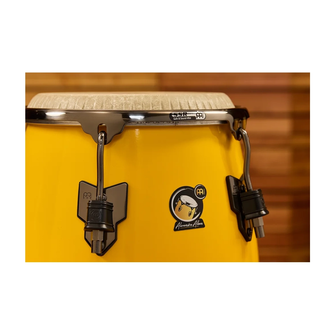 Close up view of Meinl AA11SY Artist Series Conga Alexandra Alban